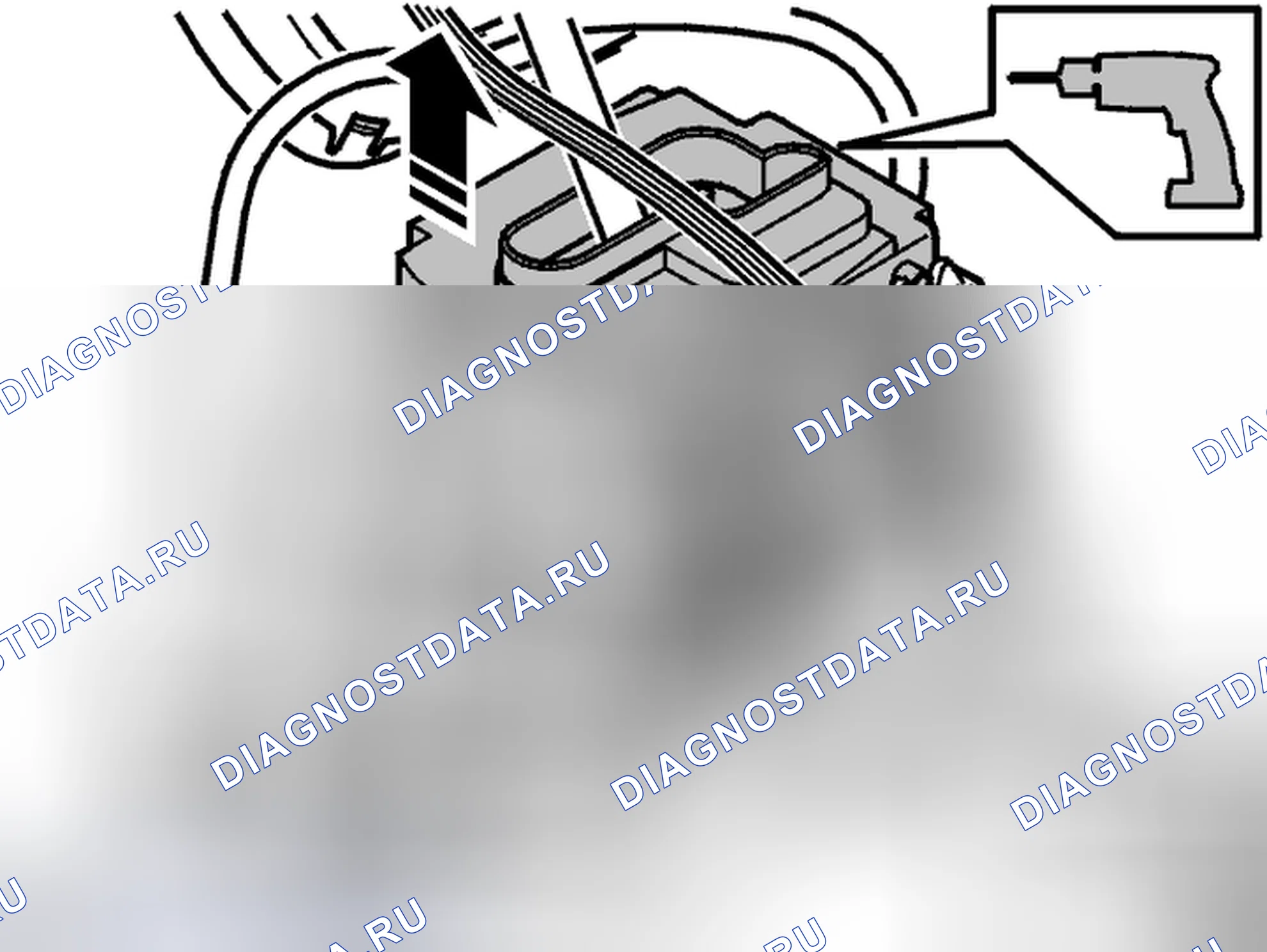 Рис. 1049: Снятие упора селектора коробки передач в сборе. Volvo S80 I