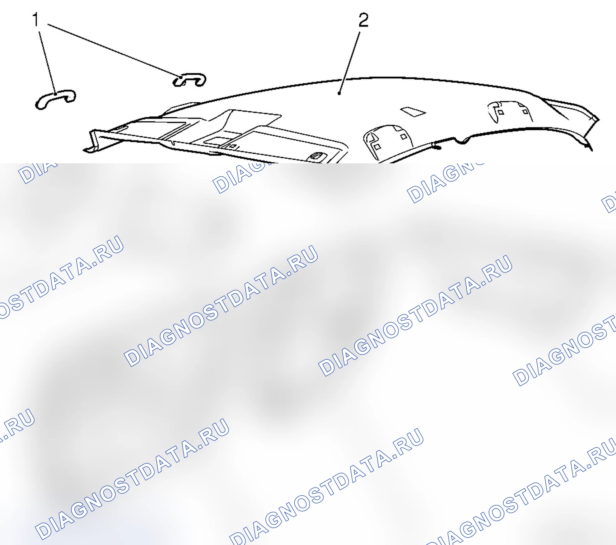 Расположение внутренней обшивки - L68. Opel Corsa D