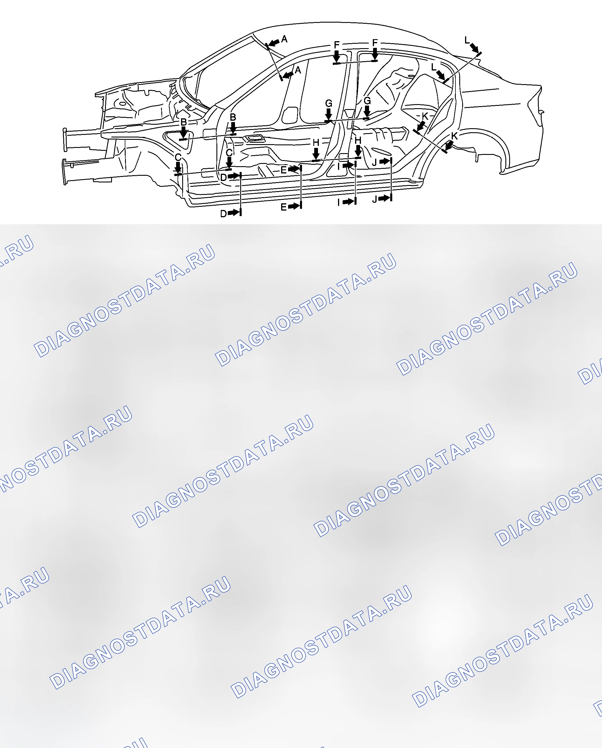 Рис. 168: КОНСТРУКЦИЯ КУЗОВА. Infiniti G35 III
