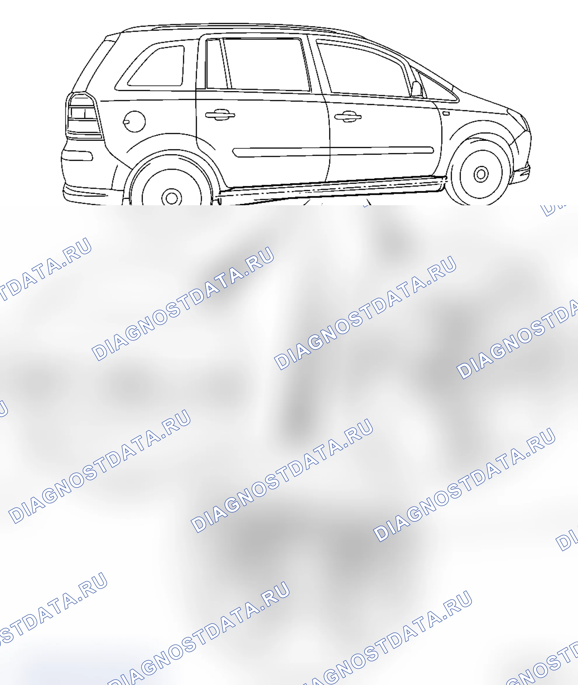 Замена спойлера обшивки входного проема (приклеен). Opel Zafira B