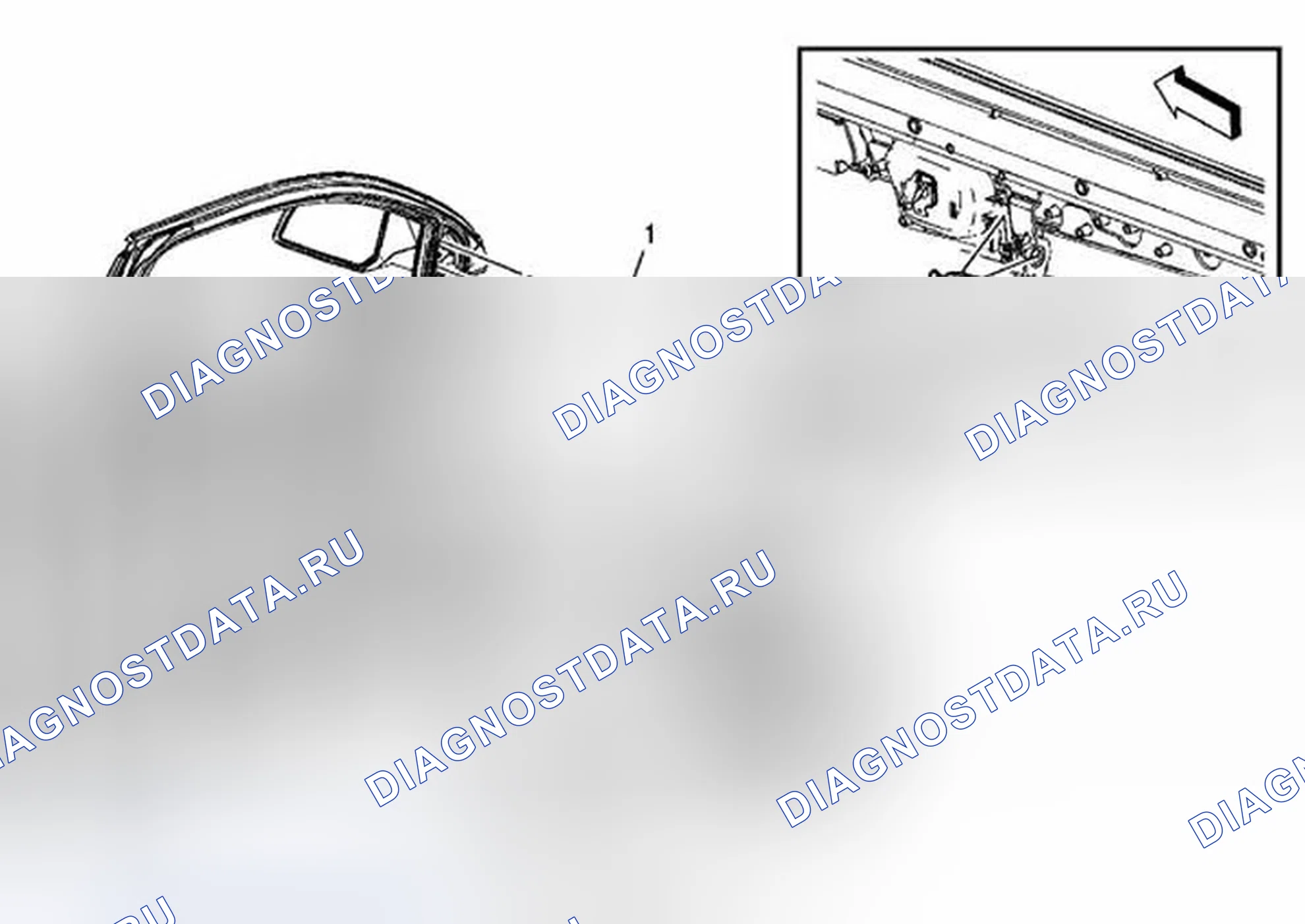 Рис. 64: Замена передней панели отделки дверей - левая сторона (OUTLOOK). Chevrolet Traverse I