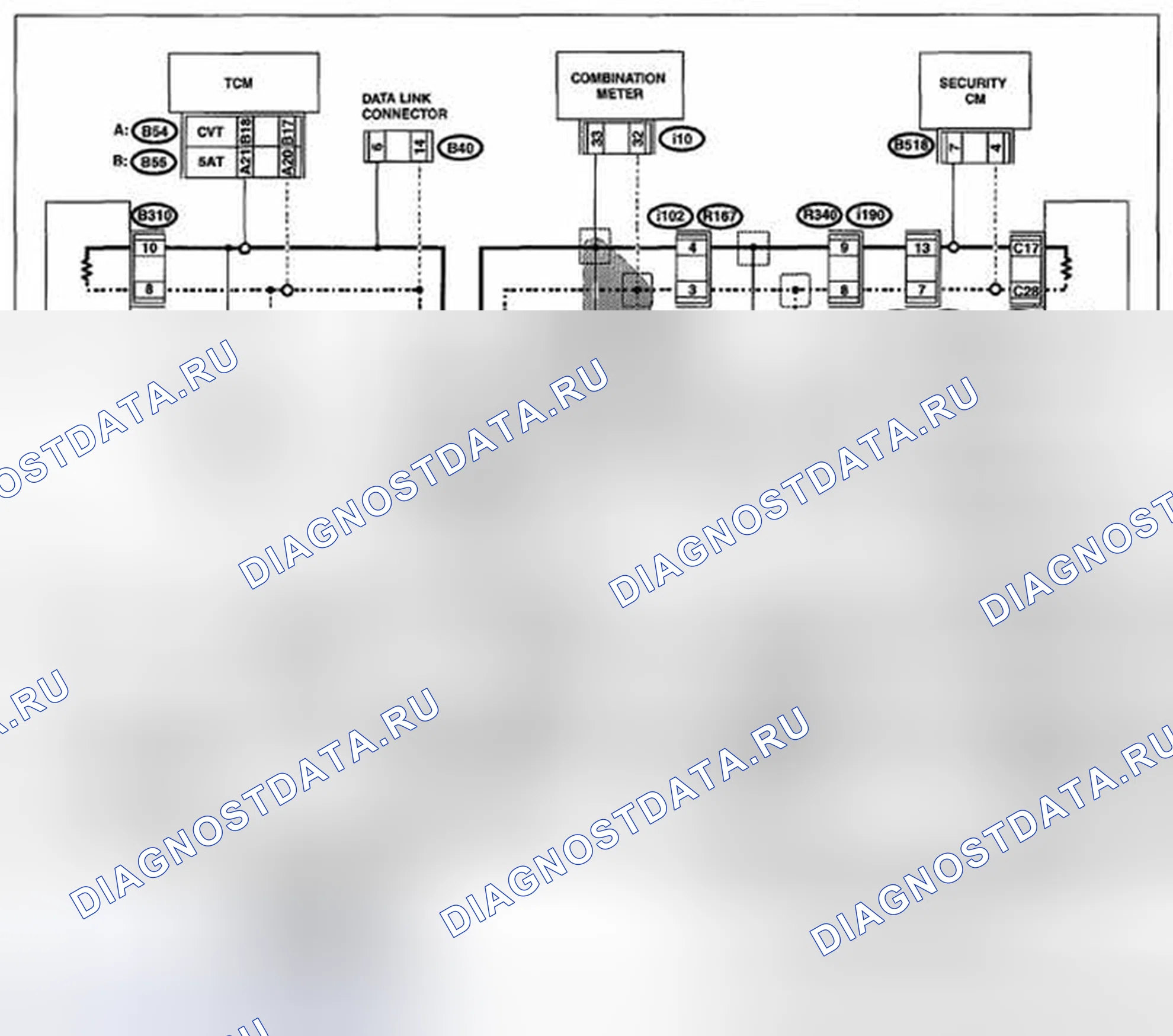 Рис. 19: 56-64 Ом (A / C CM). Subaru Outback BR