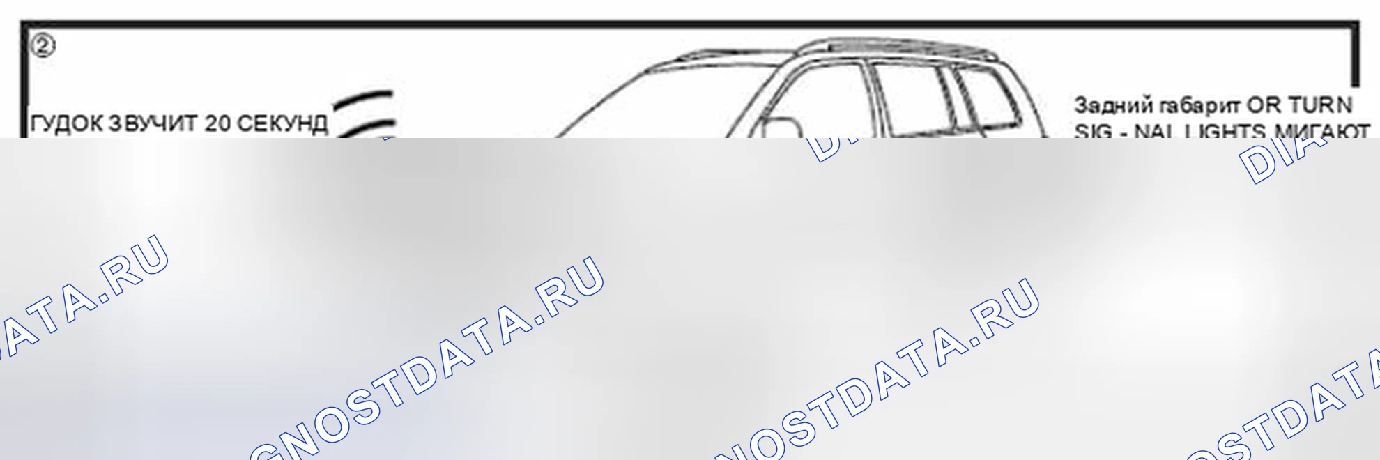 Рис. 153: Сигнал тревоги WARN-AWAY (2). Toyota Sienna II рестайлинг