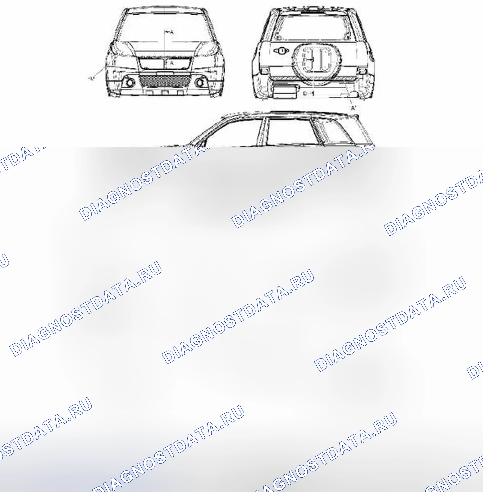 Рис. 12: Область применения антикоррозионных составов. Suzuki Grand Vitara II рестайлинг 2