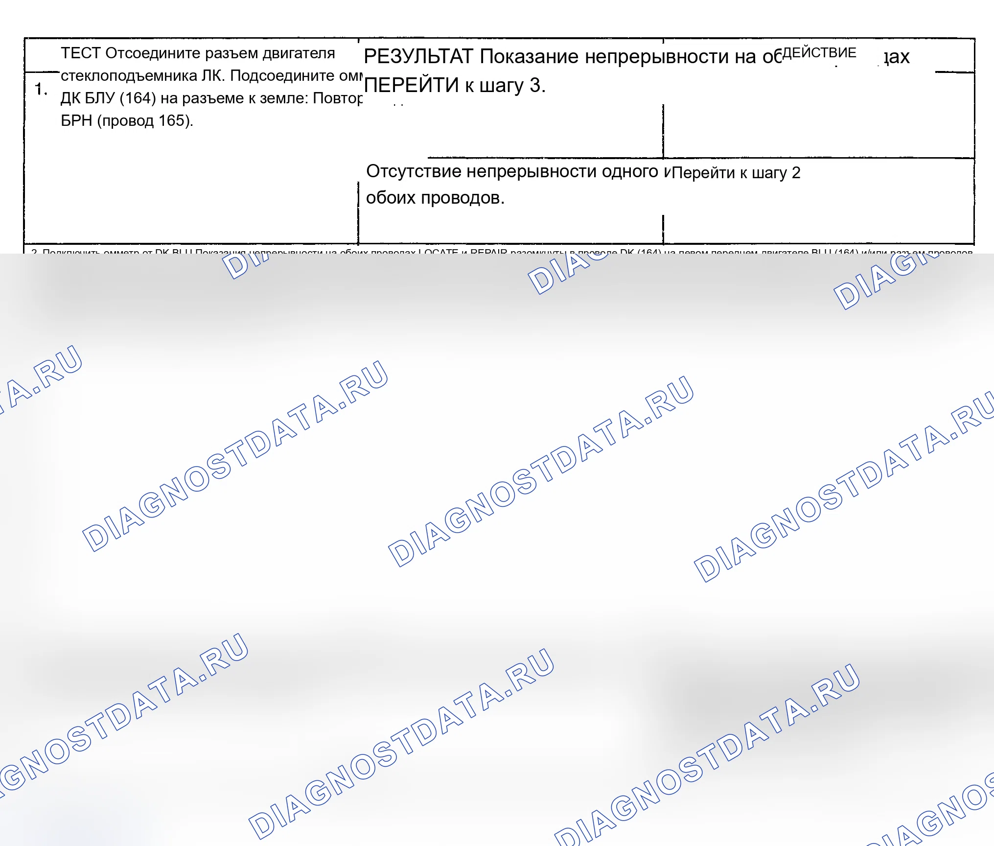 Рис. 10: ПРОВЕРКА E: ЛЕВОЕ ПЕРЕДНЕЕ ОКНО ПИТАНИЯ НЕ РАБОТАЕТ, ВСЕ ДРУГИЕ ОКНА ПИТАНИЯ РАБОТАЮТ. Oldsmobile Bravada I
