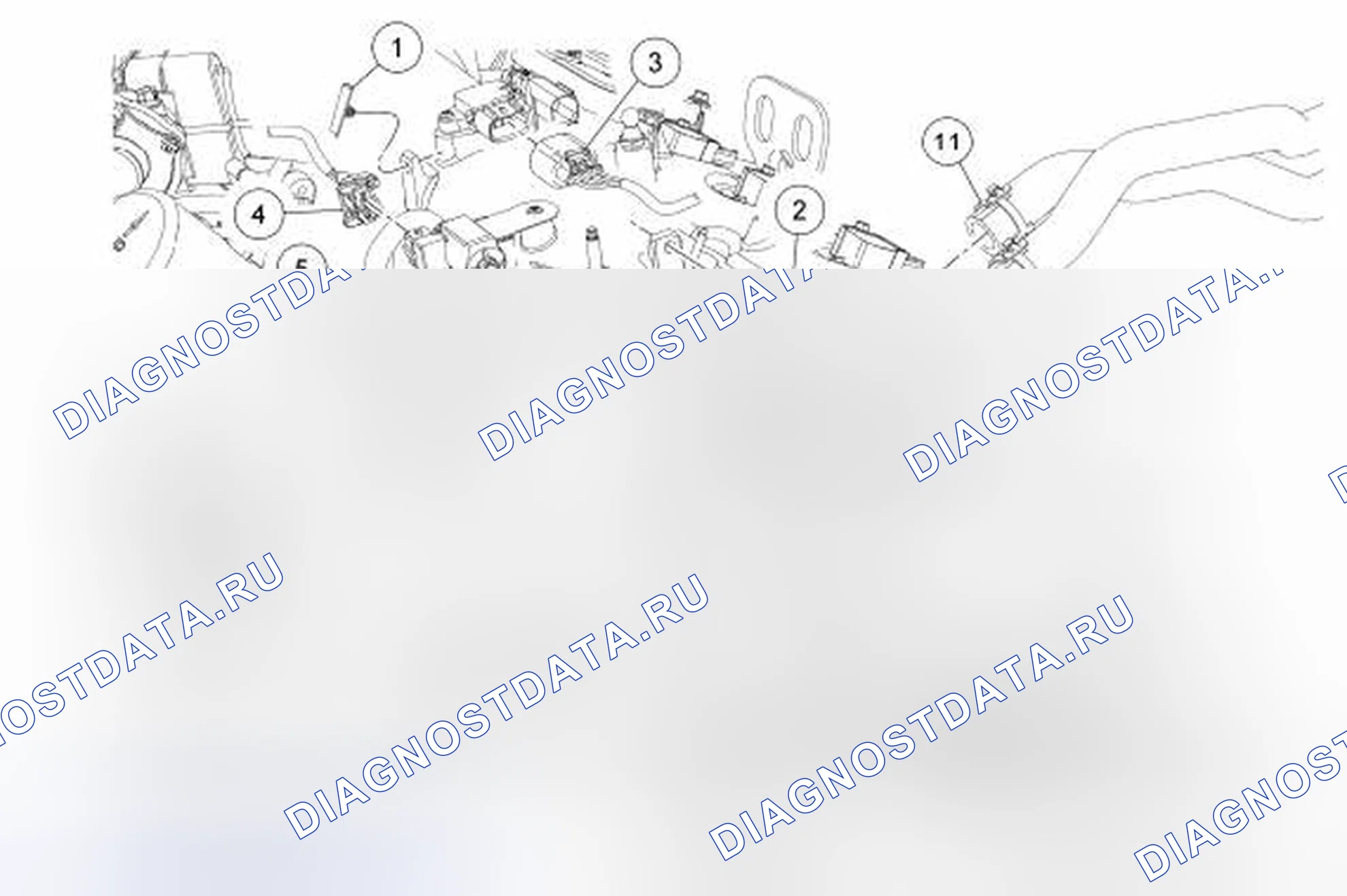 Рис. 1407: Впускной коллектор (вид 4 из 5). Hyundai ix55 I