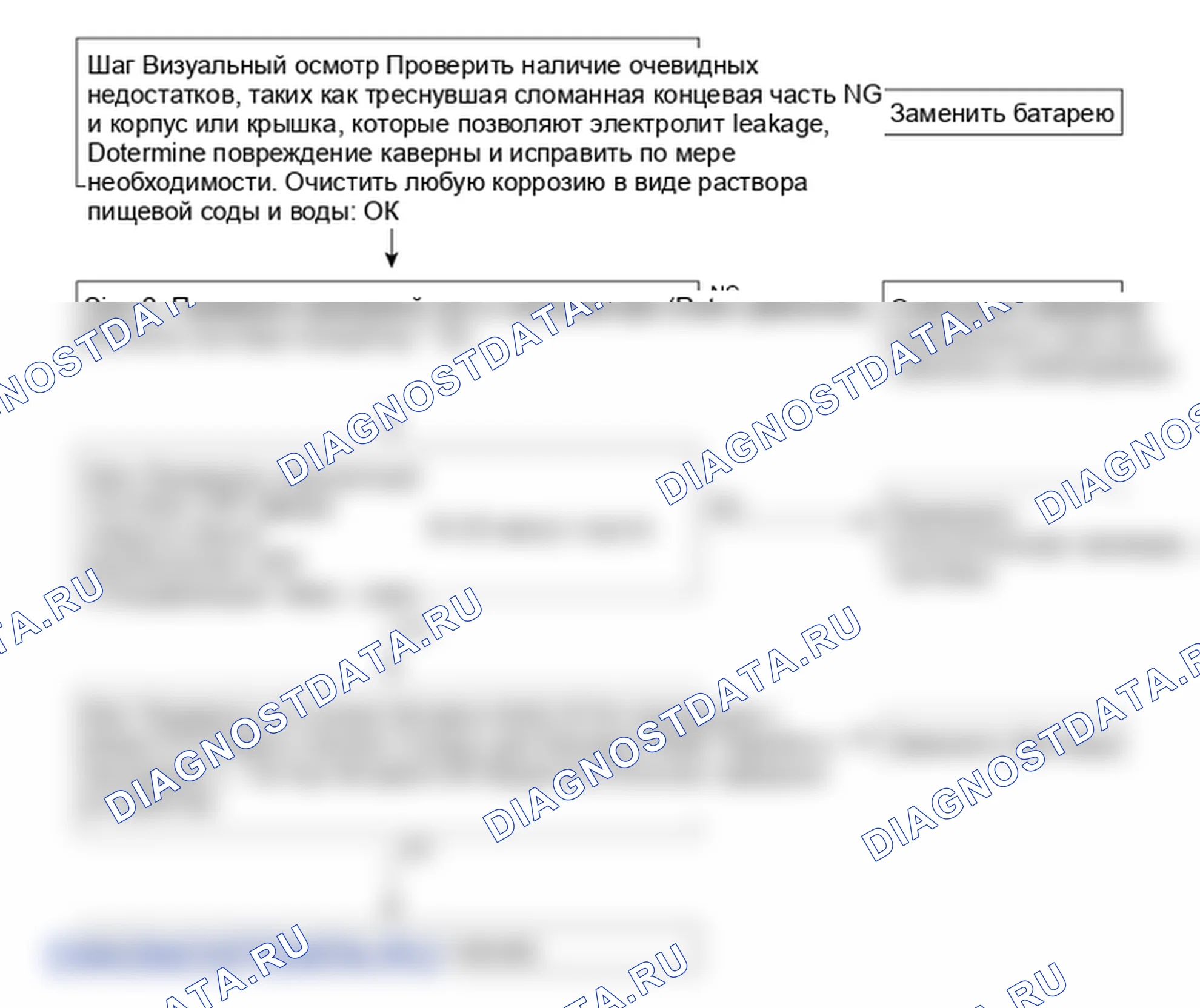 Диагностический процесс — аккумулятор. Hyundai Santafe Sport DMA