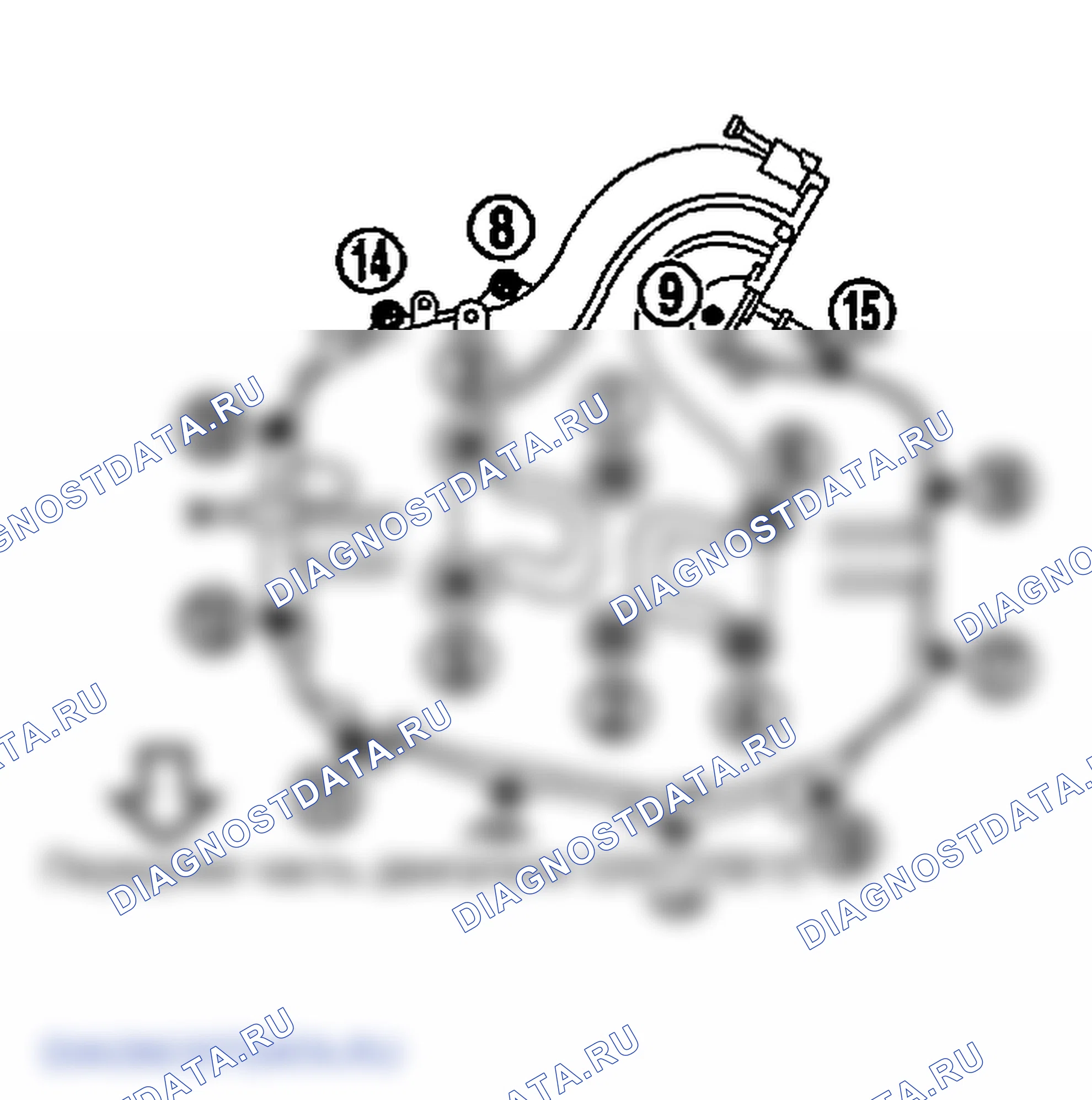 Рис. 285: Коллектор впускного коллектора (верхний). Infiniti FX35 I