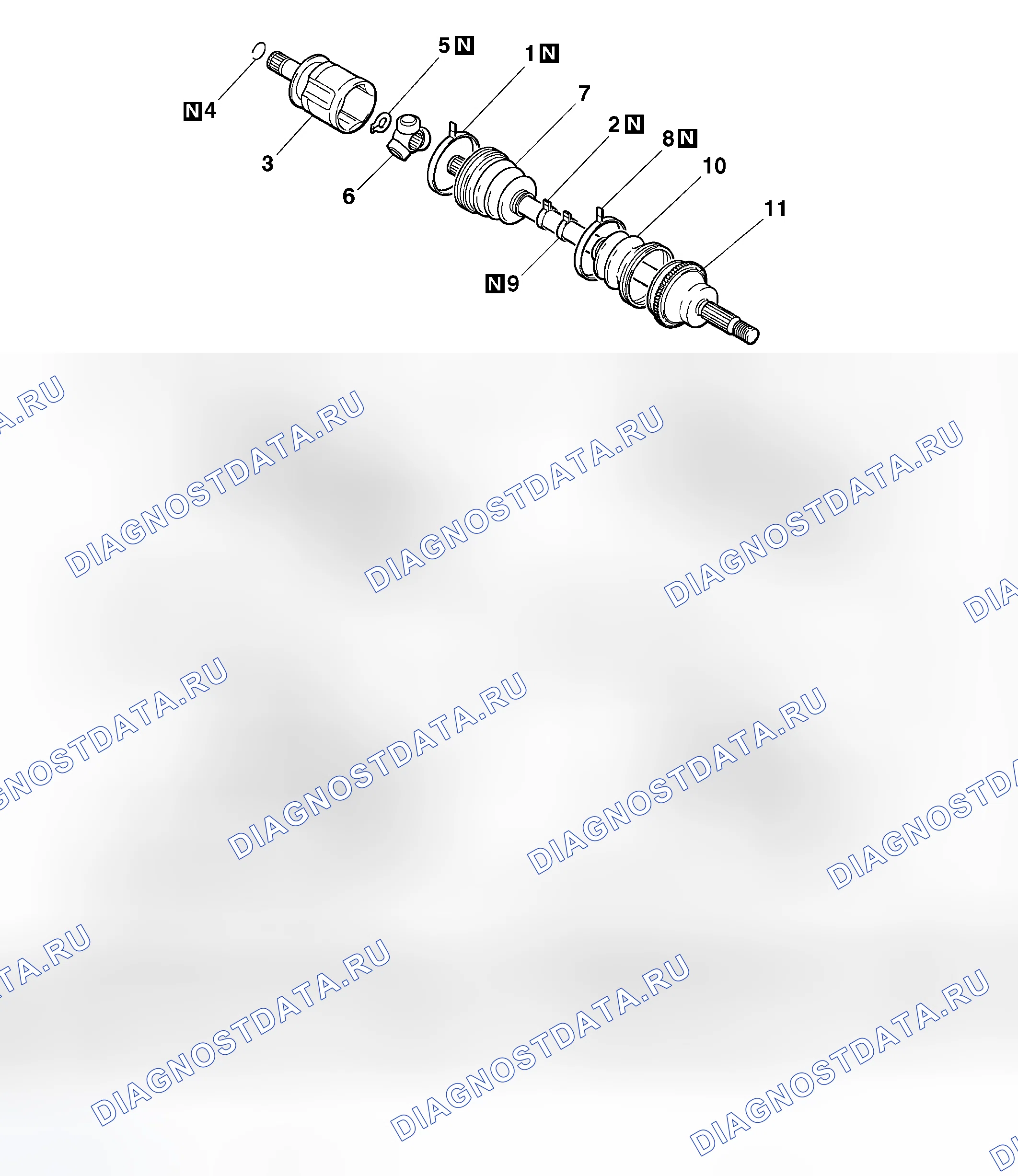 Рис. 32: РАЗБОРКА И СБОРКА. Mitsubishi Lancer Evolution IX