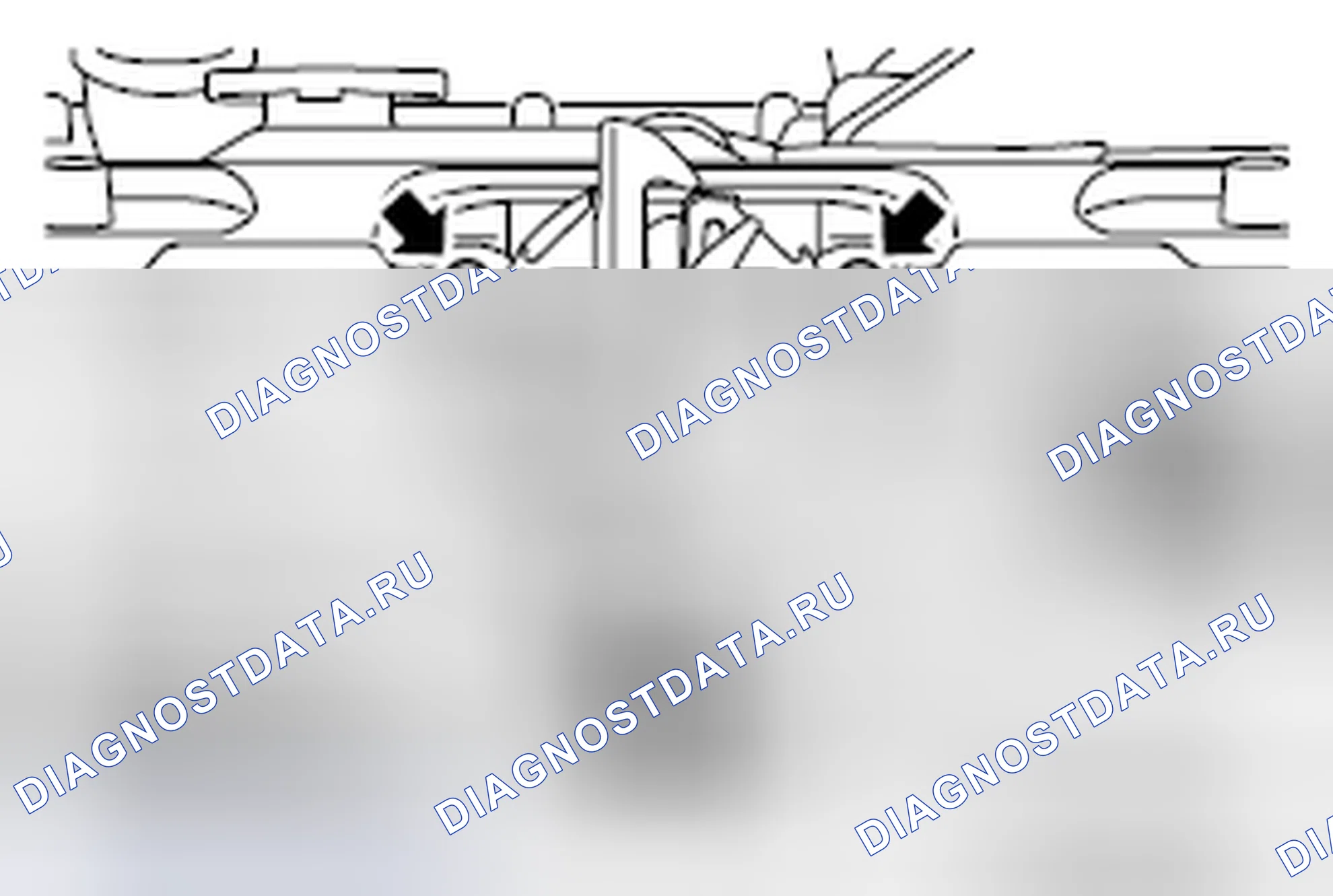 Рис. 4: ЦЕНТРОВКА ЗАЩЕЛКИ КАПОТА И УДАРНИКА. Mazda MPV III