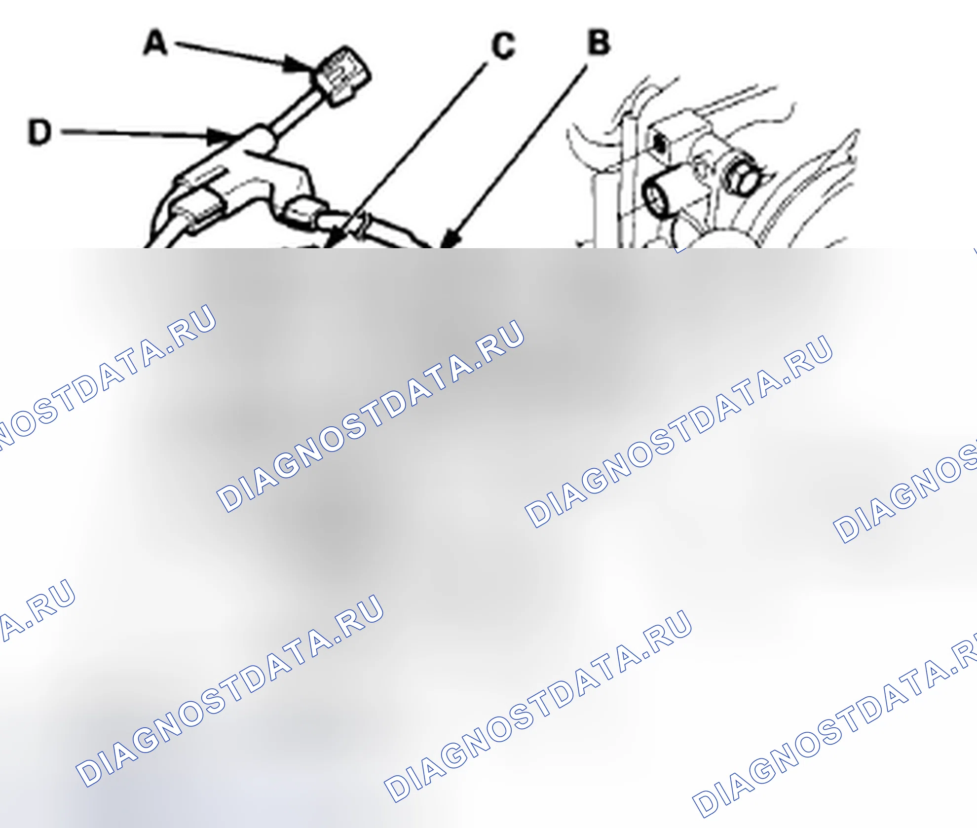 Рис. 826: Замена клапана продувки канистры EVAP. Honda Insight ZE2 рестайлинг