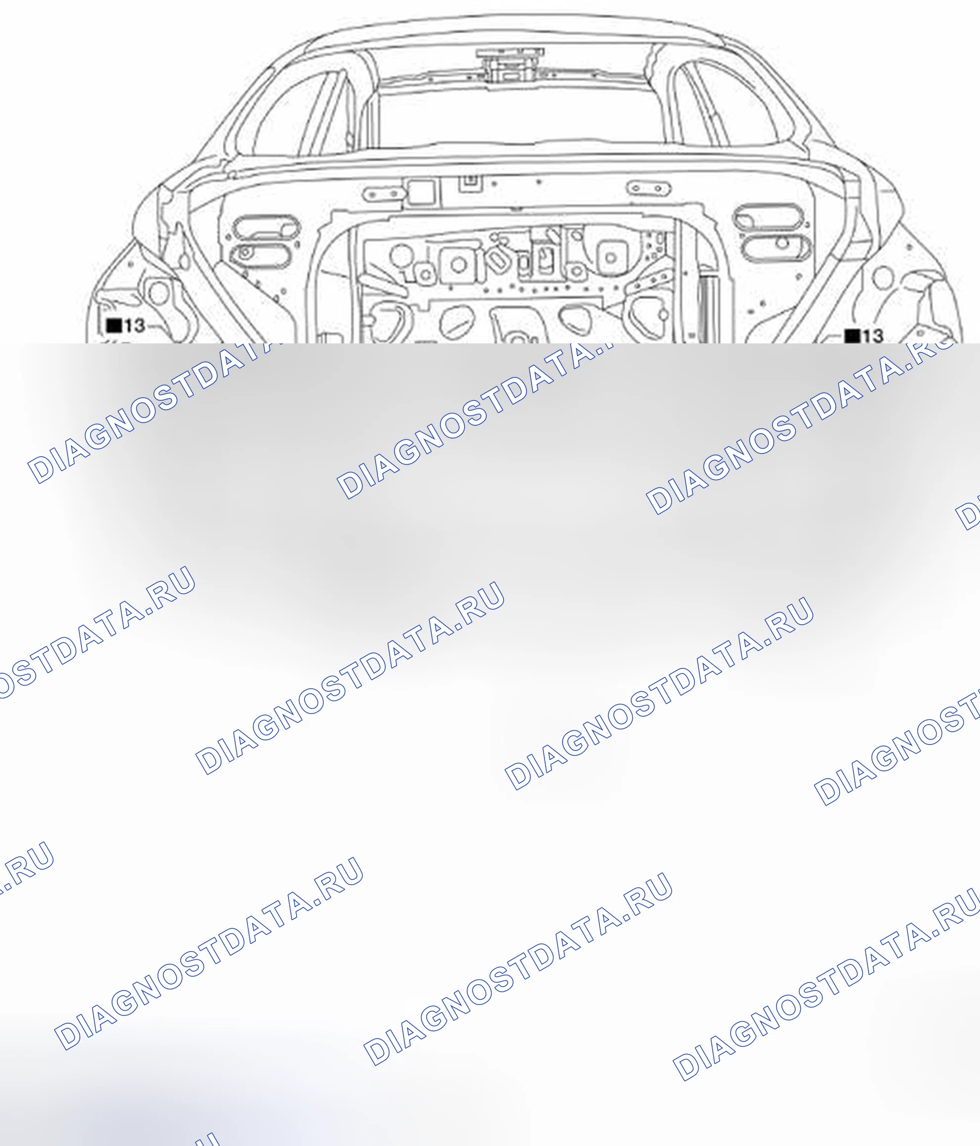 Рис. 124: Задняя панель. Audi RS6 C8
