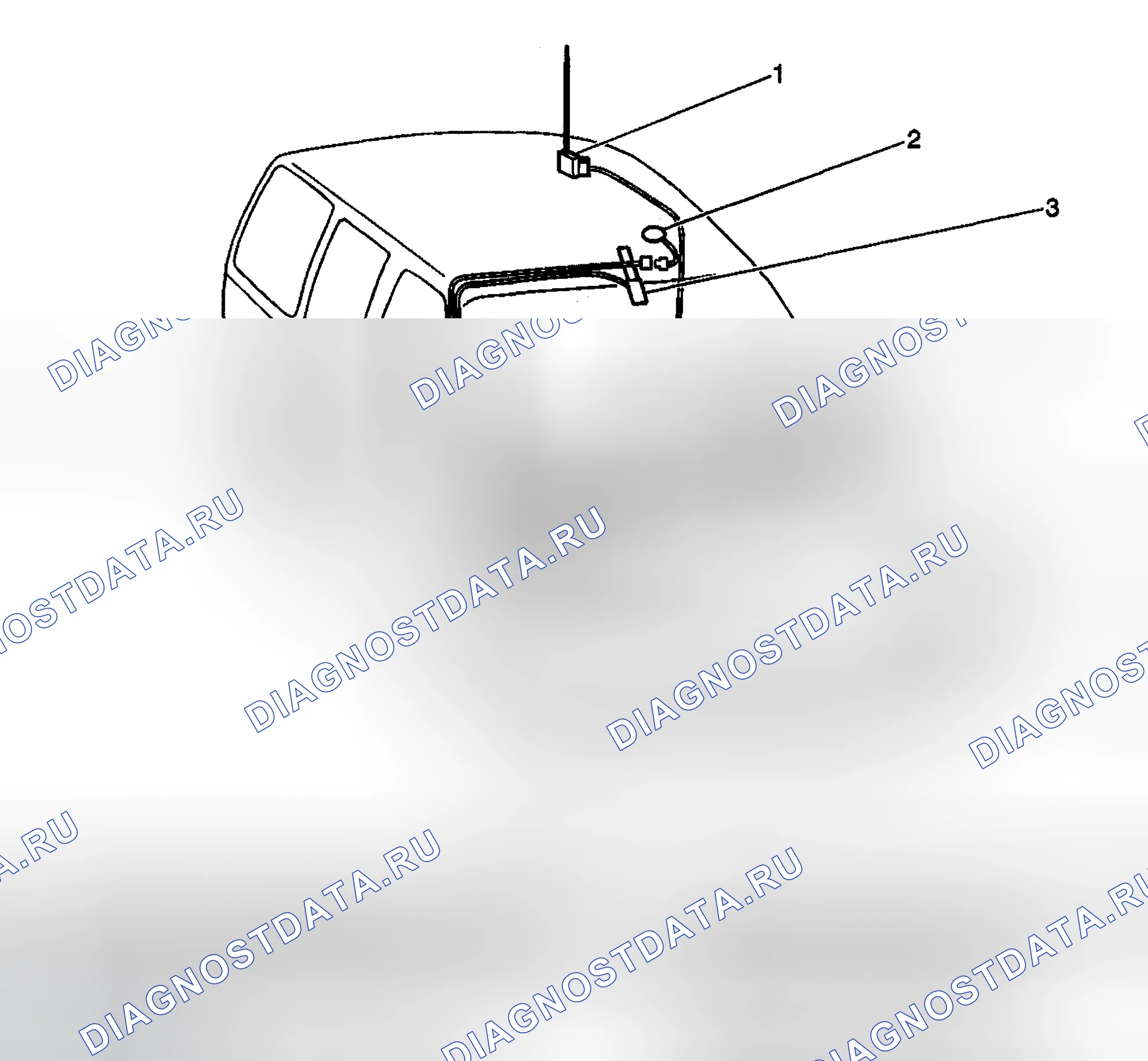 Рис. 87: Виды компонентов сотовой связи. GMC Sierra 2500 