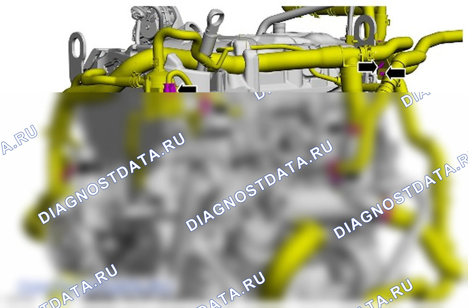Как снять присоединяемые детали двигателя. Ford Transit Custom I