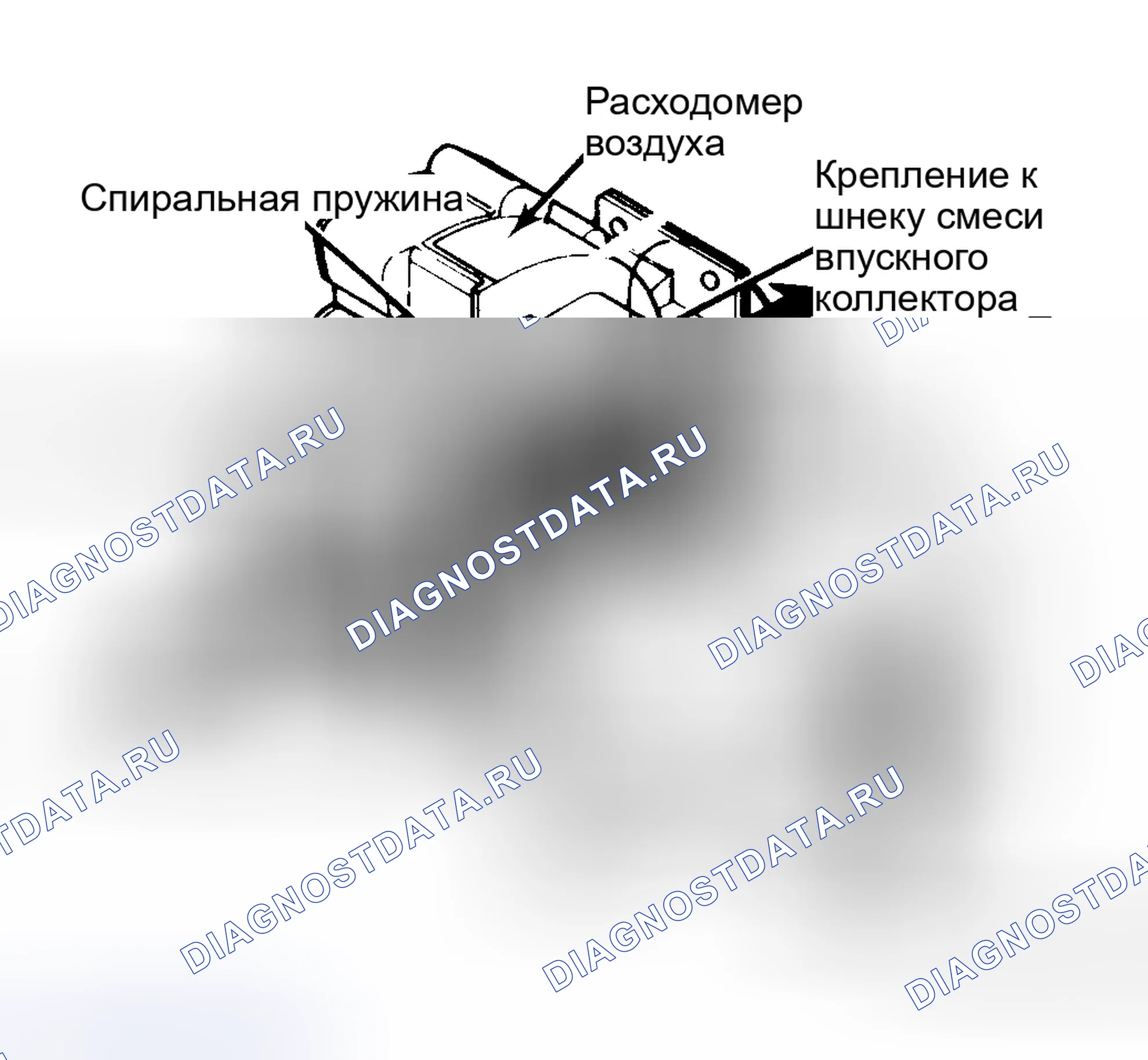 Рис. 29: Расходомер воздуха Bosch AFC. Nissan Maxima G910
