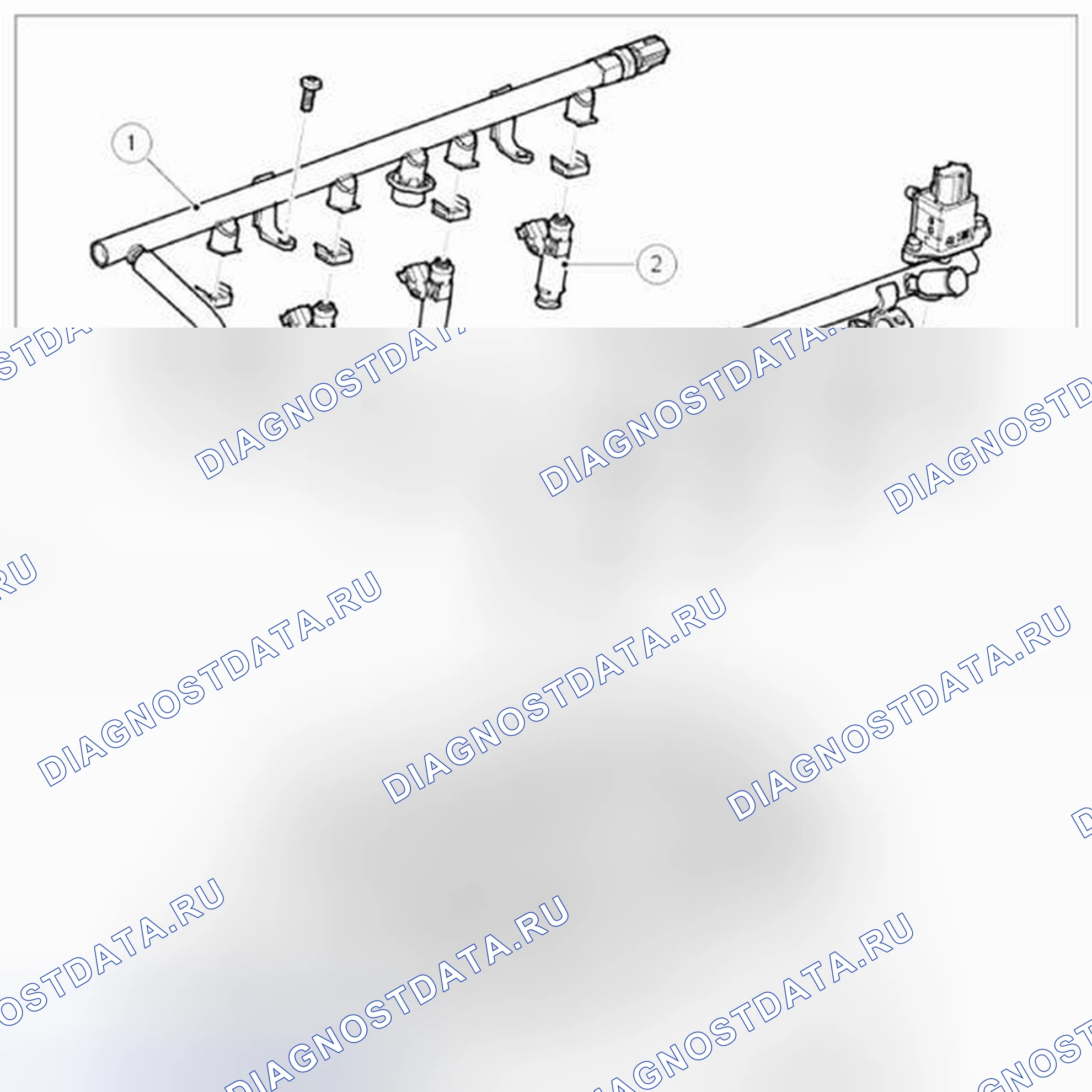 Рис. 121: Топливные форсунки. Land Rover Range Rover Sport I