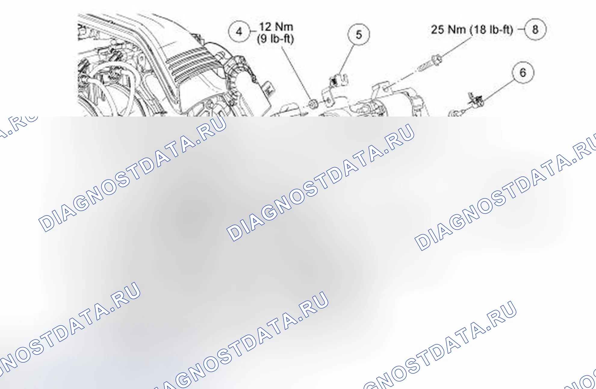 Рис. 19: Стартер - 2.3L. Ford Fusion I рестайлинг