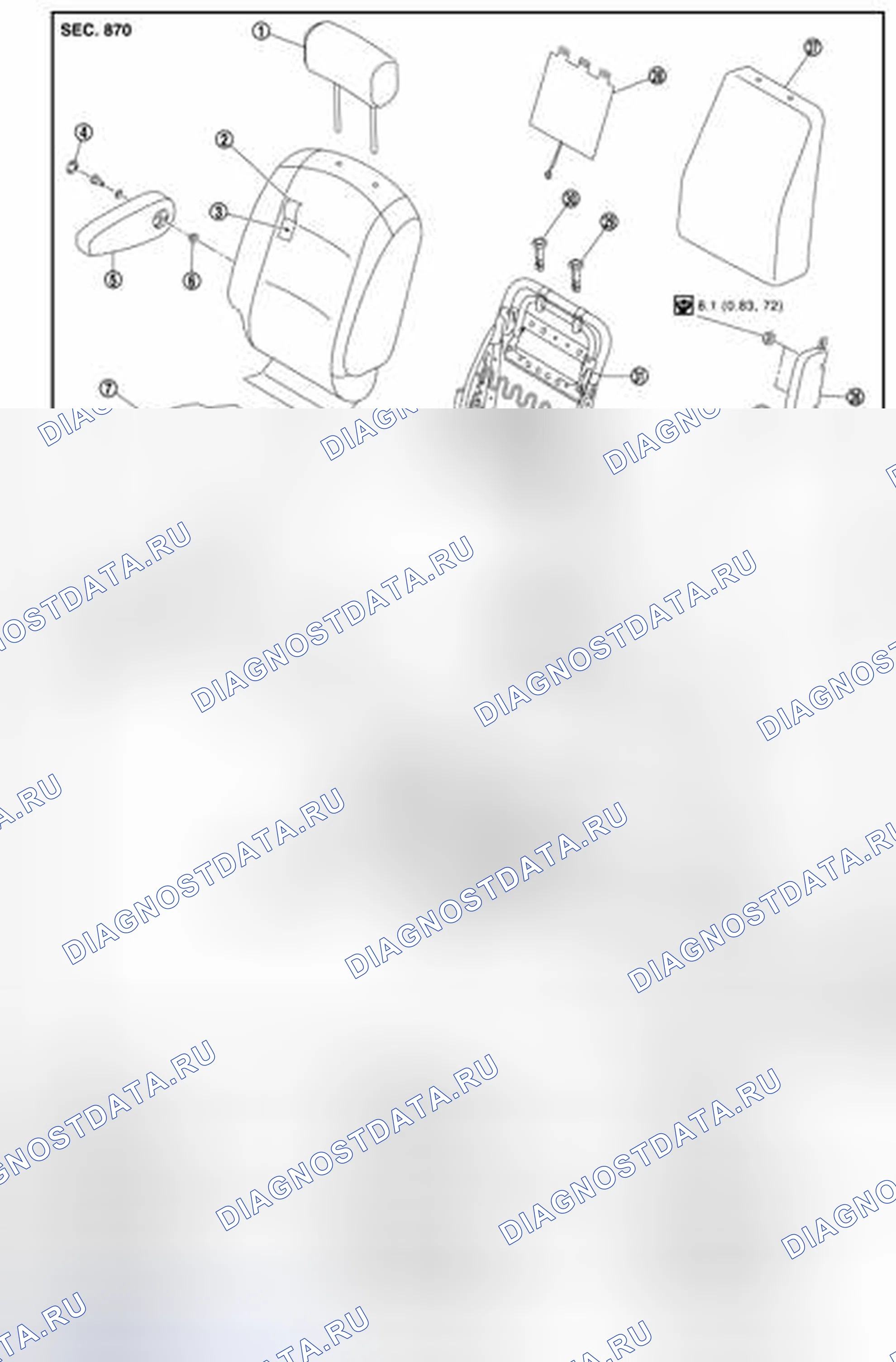 Рис. 27: СИДЕНЬЕ ВОДИТЕЛЯ. Nissan Cube III
