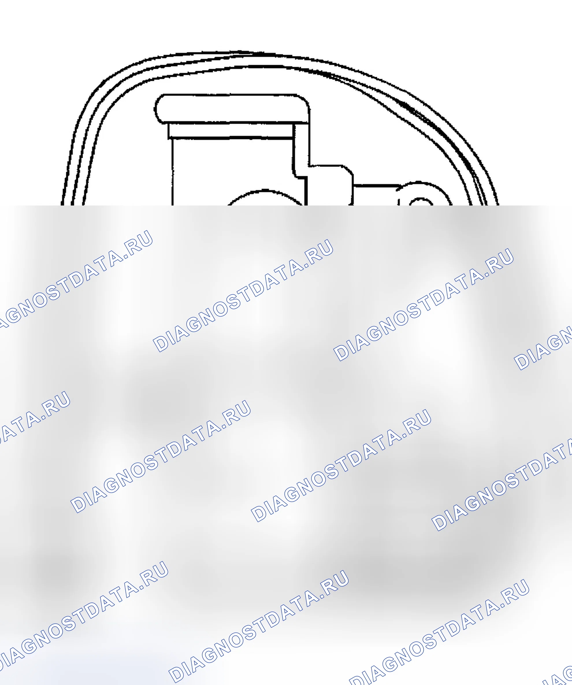 Рис. 18: Описание двигателя блокировки рулевой колонки. Chevrolet Corvette C5