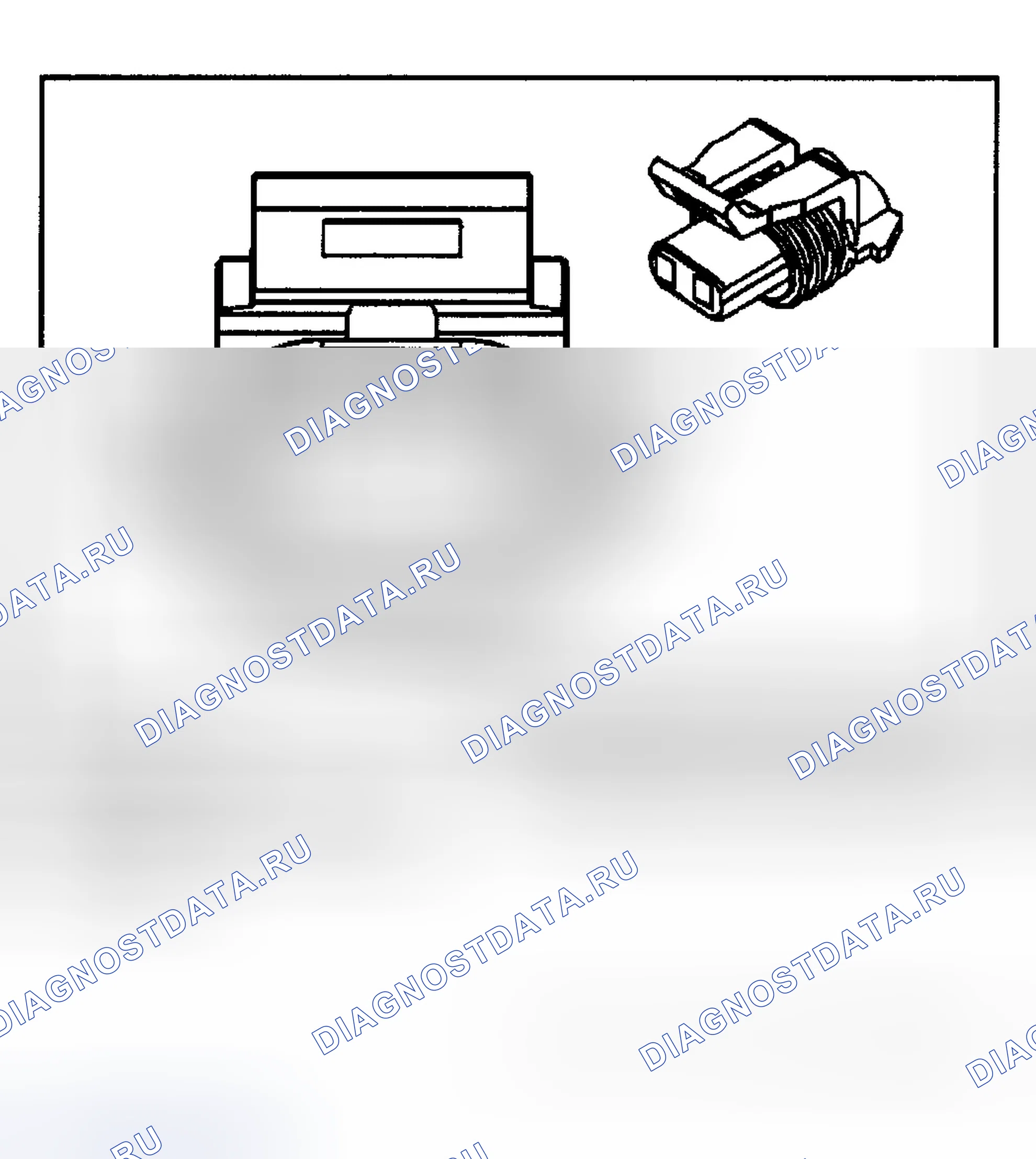Рис. 12: Виды с торца разъема звуковые сигналы. Chevrolet Impala VIII