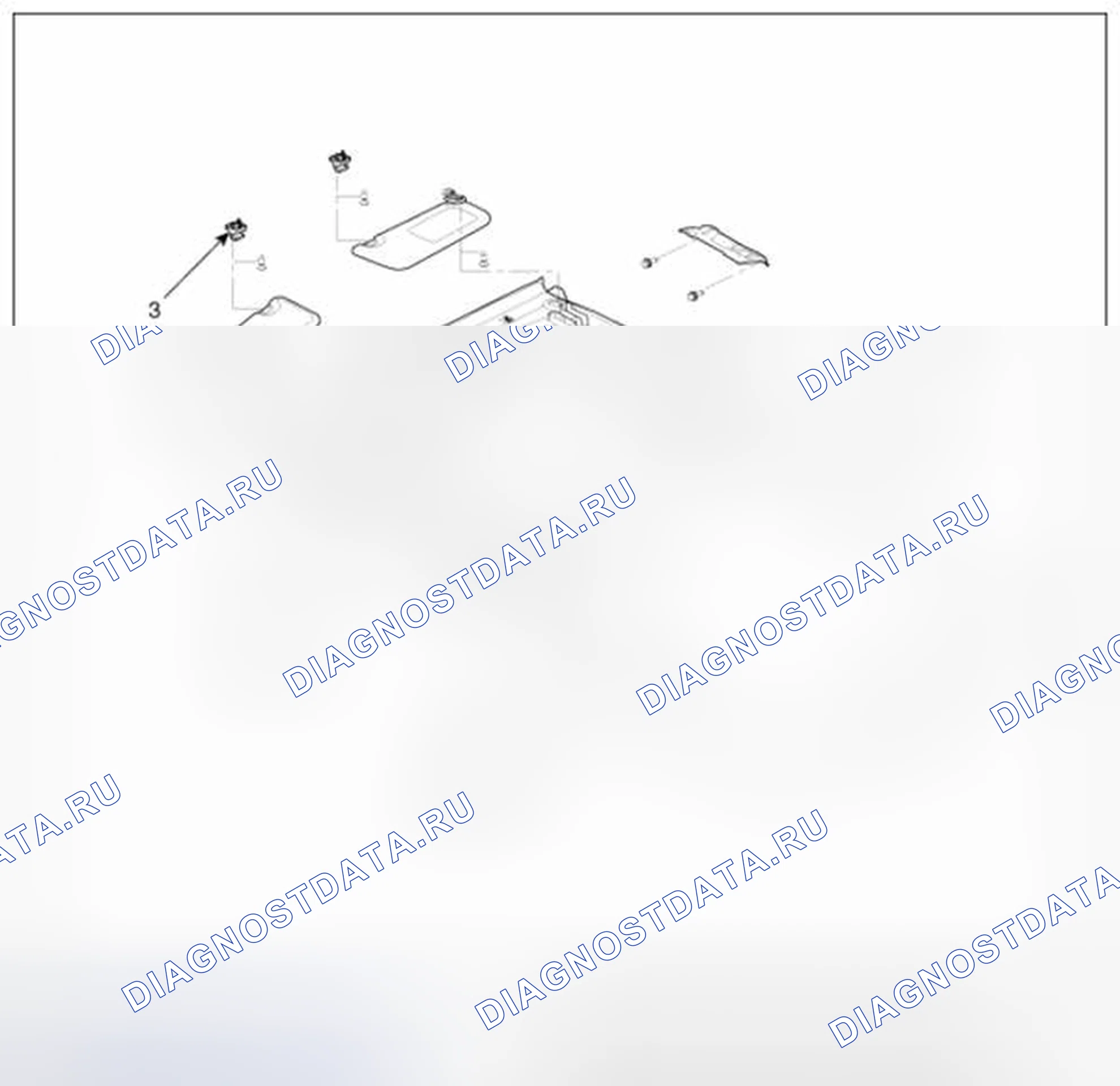 Рис. 38: [Тип люка]. BMW 6 серия F06/F13/F12