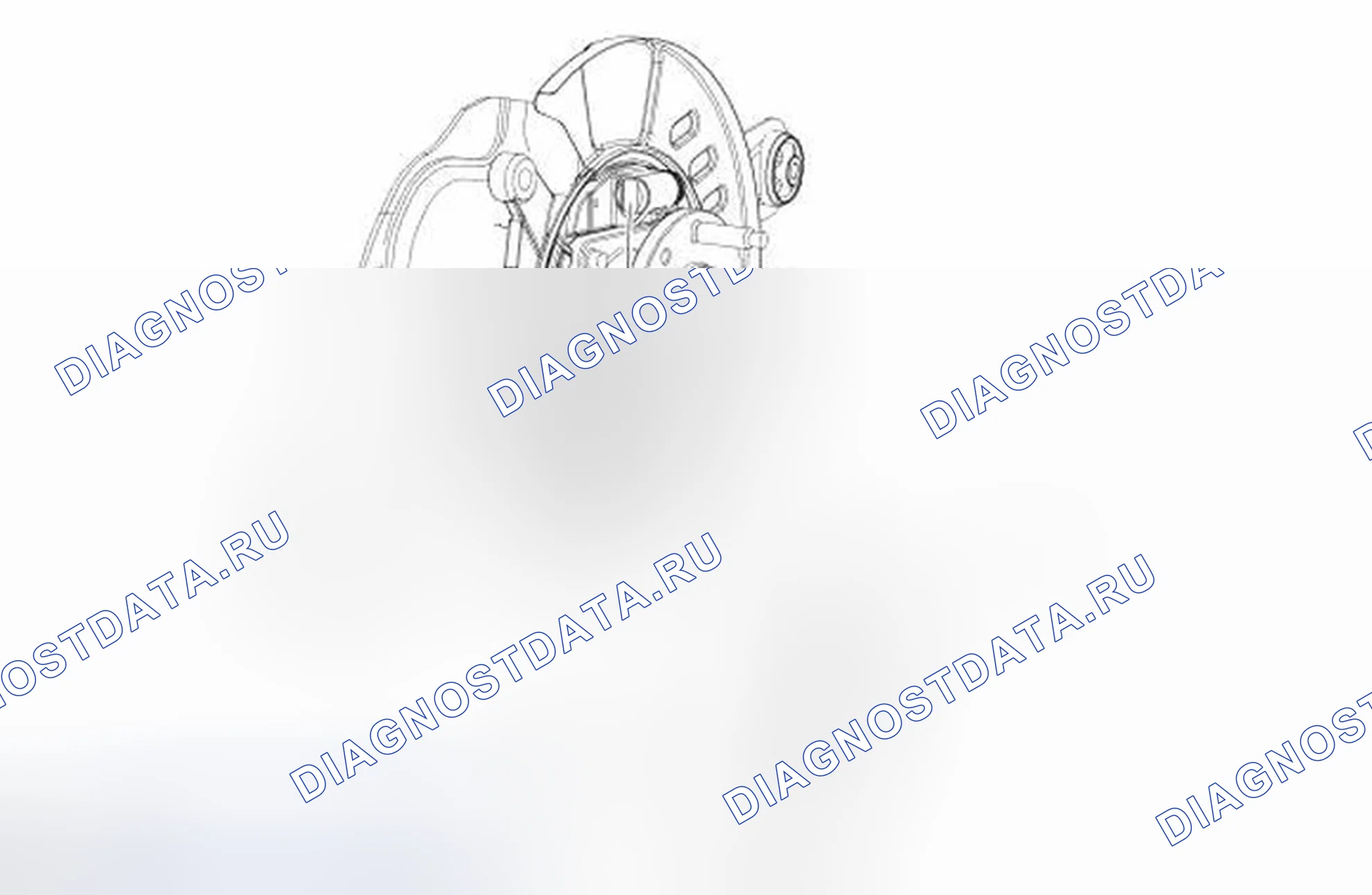 Рис. 4: Колодки стояночного тормоза. Ford Edge I