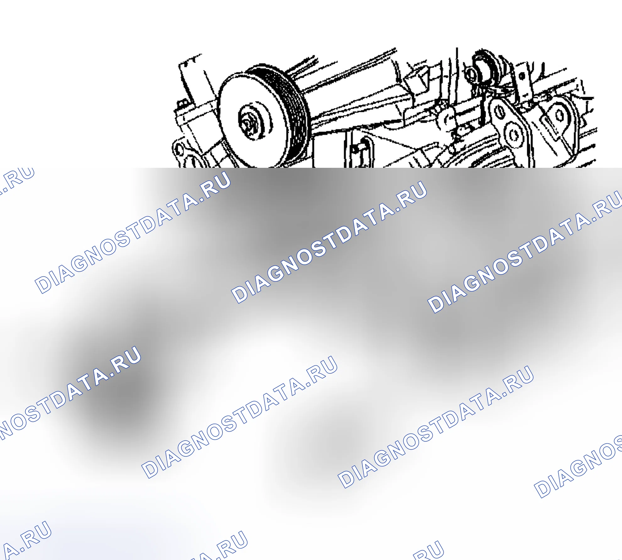 Рис. 546: Установка натяжителя приводного ремня - слева (L67). Buick Regal IV