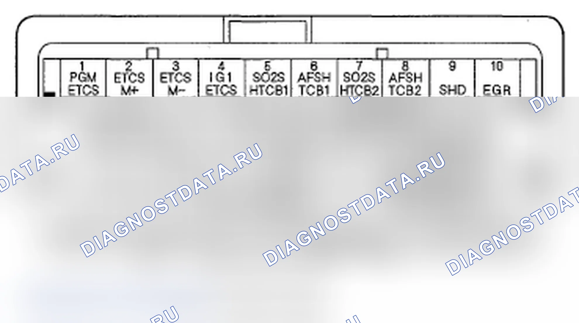 Рис. 203: Входы и выходы ИКМ разъема C (o) (49P). Acura MDX II