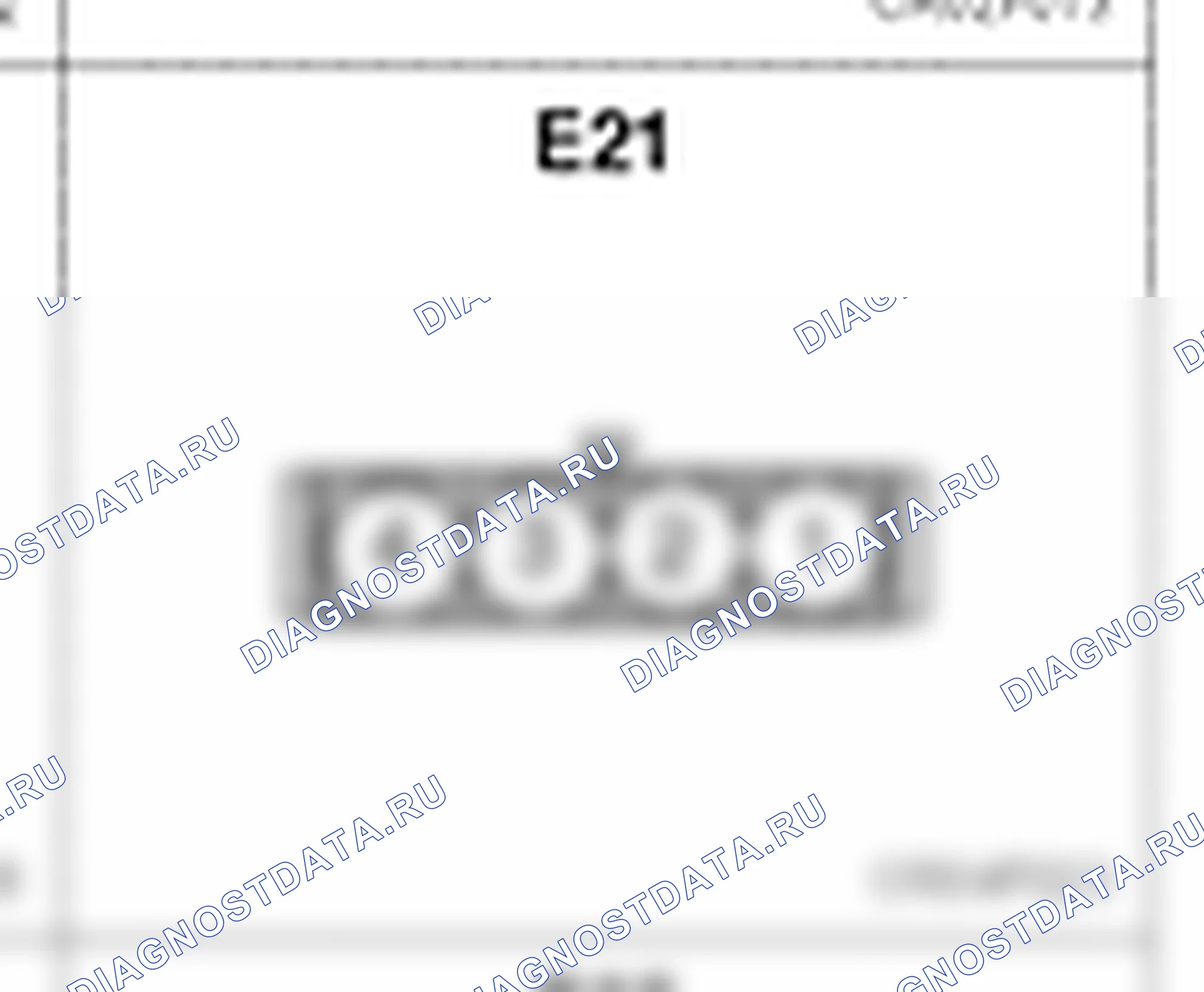 Распиновка разъёма E21 — body harness. Hyundai Galloper-2 M1