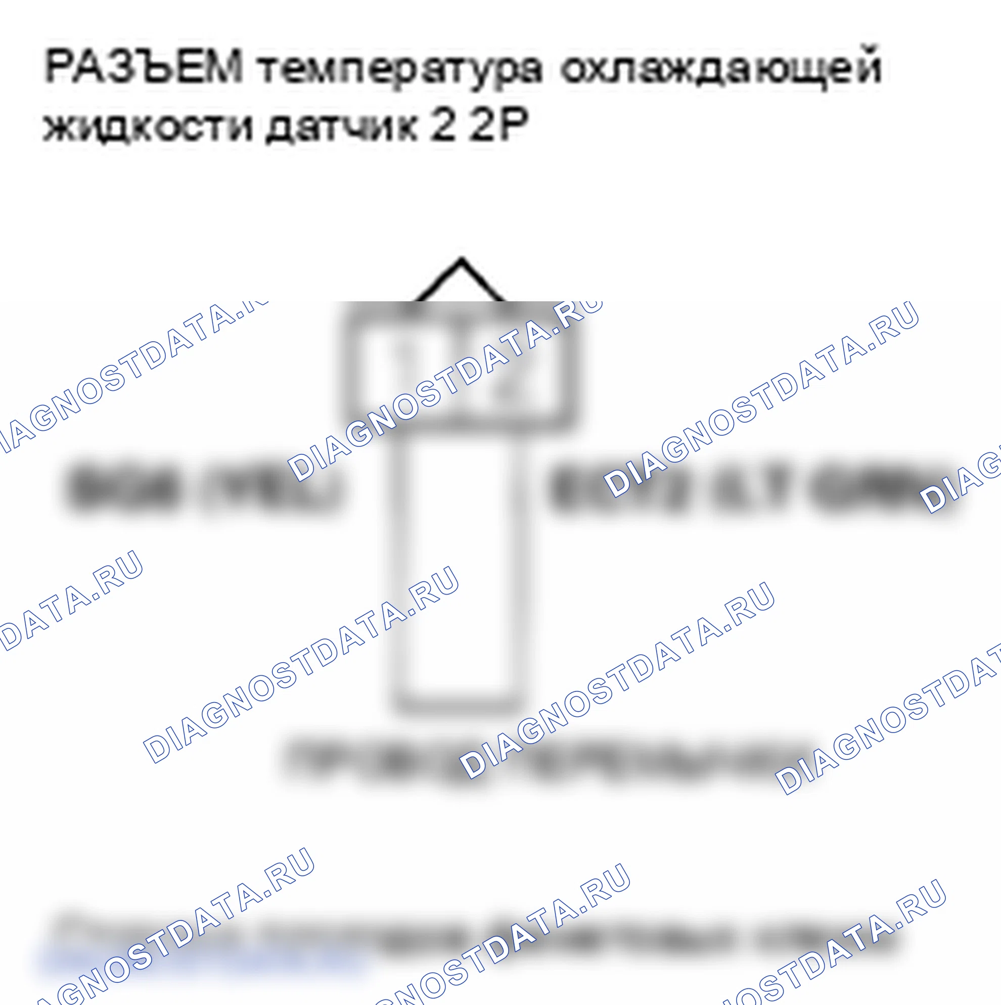 Рис. 231: расшифровка кода ошибки P2185: Высокое напряжение цепи датчика 2 температура охлаждающей жидкости. Honda Fit GE