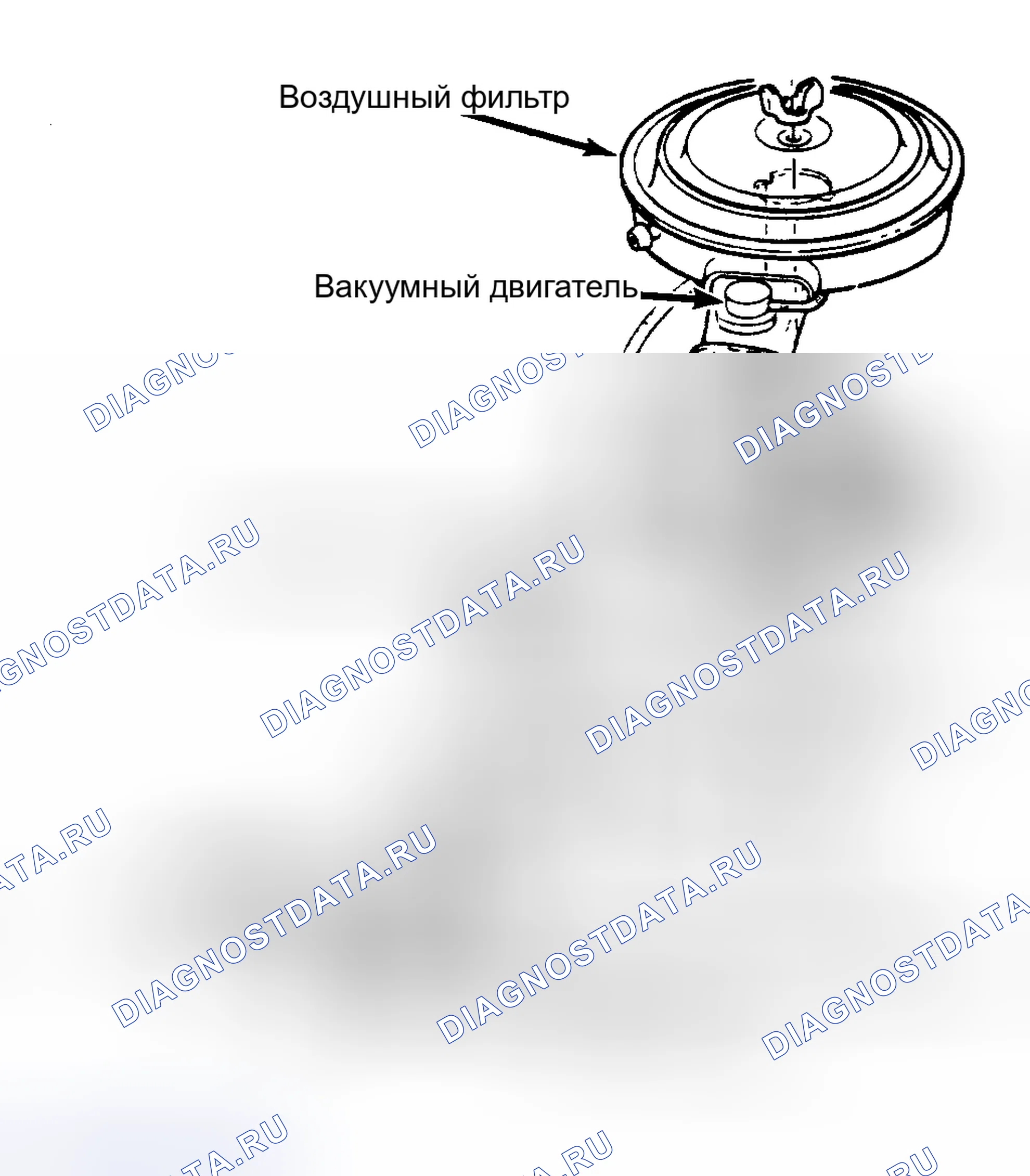 Рис. 42: Воздухоочиститель в сборе (двигатель V8) Все автомобили с выбросами фонарь DUTY используют предварительно подогретый воздух для прогрева карбюратора.. Chevrolet Step Van P20 