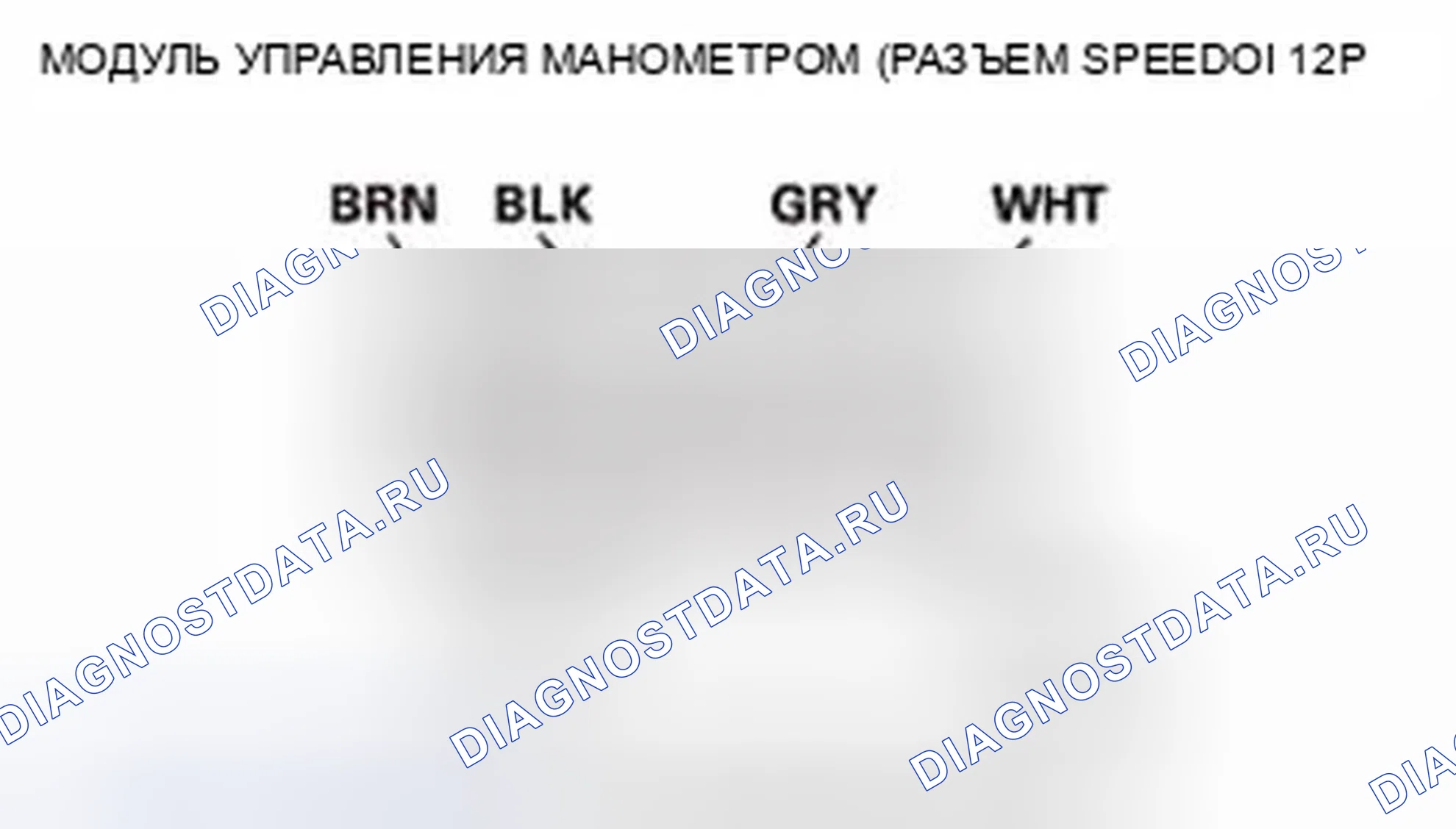Рис. 40: Входной тест модуля управления манометром (Speedo). Honda Civic IX