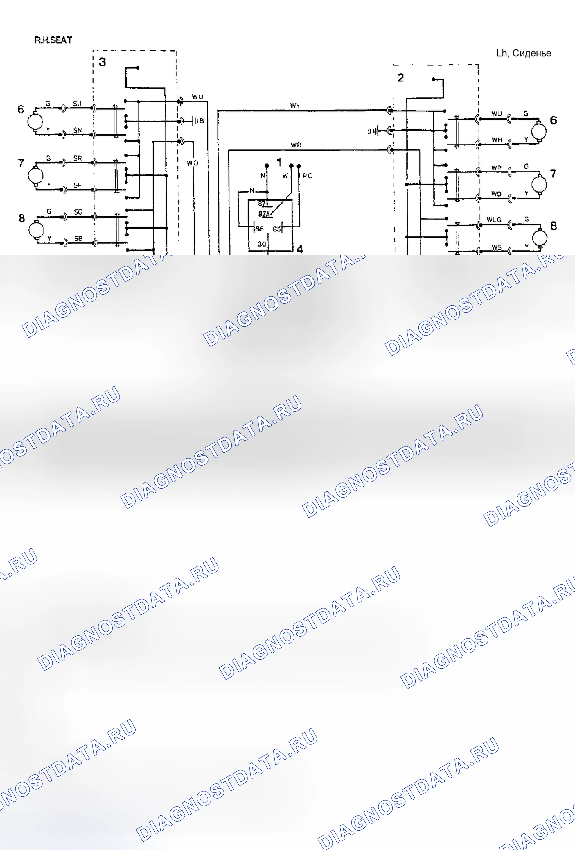 Рис. 4: электросхемы. Land Rover Range Rover I