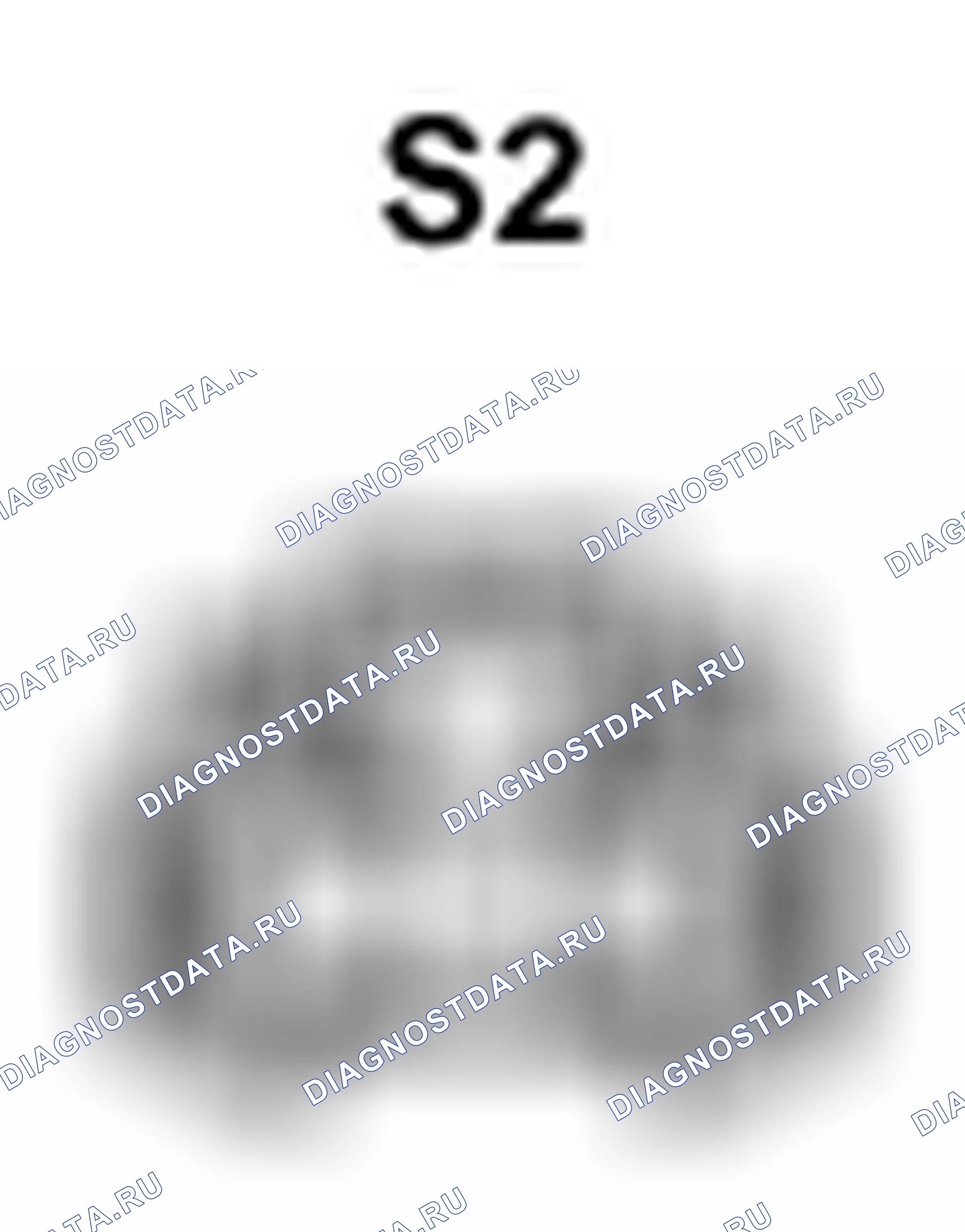 Рис. 588: Вид с торца разъема подсветки (Rh) (S2). Toyota Camry XV40