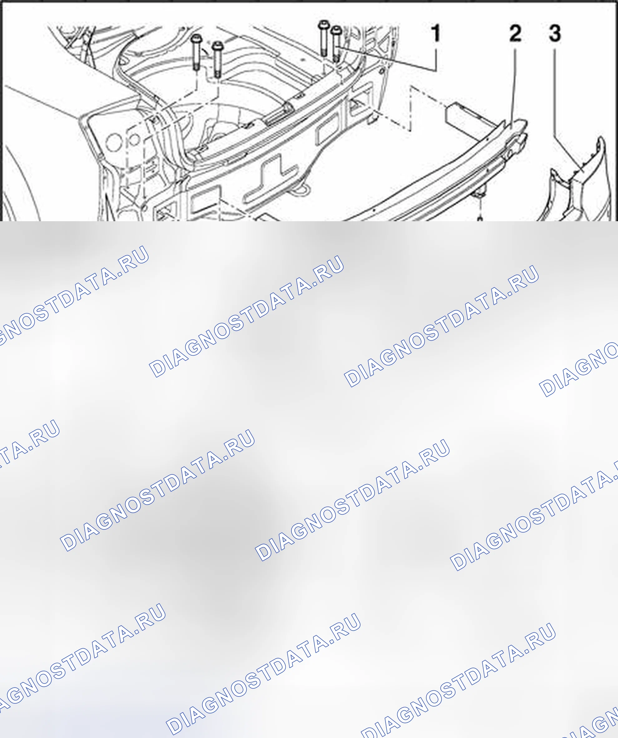 Рис. 176: Бампер, снятие и установка. Audi S4 B6