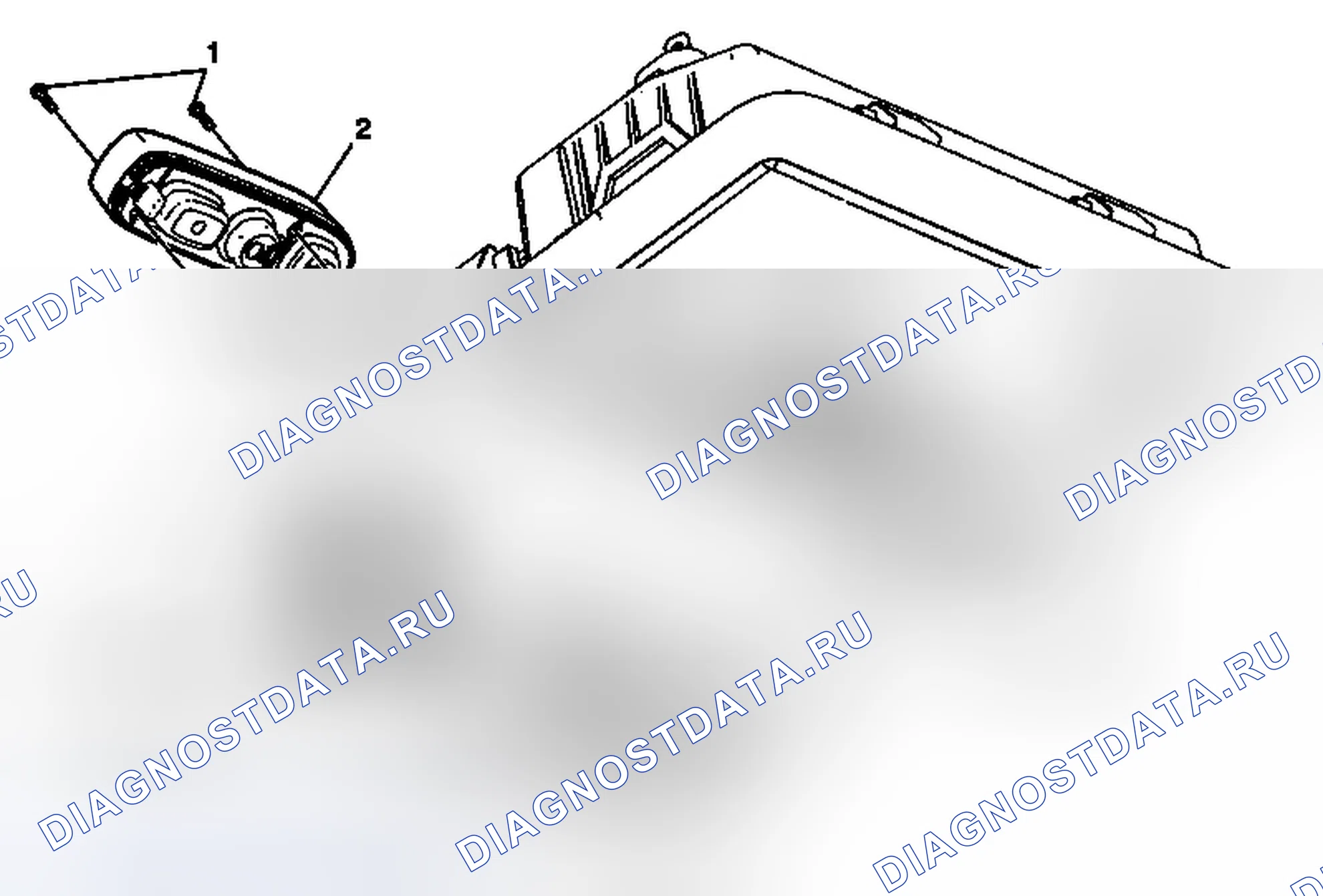 Рис. 11: Замена кнопки onstar. Chevrolet Captiva I рестайлинг