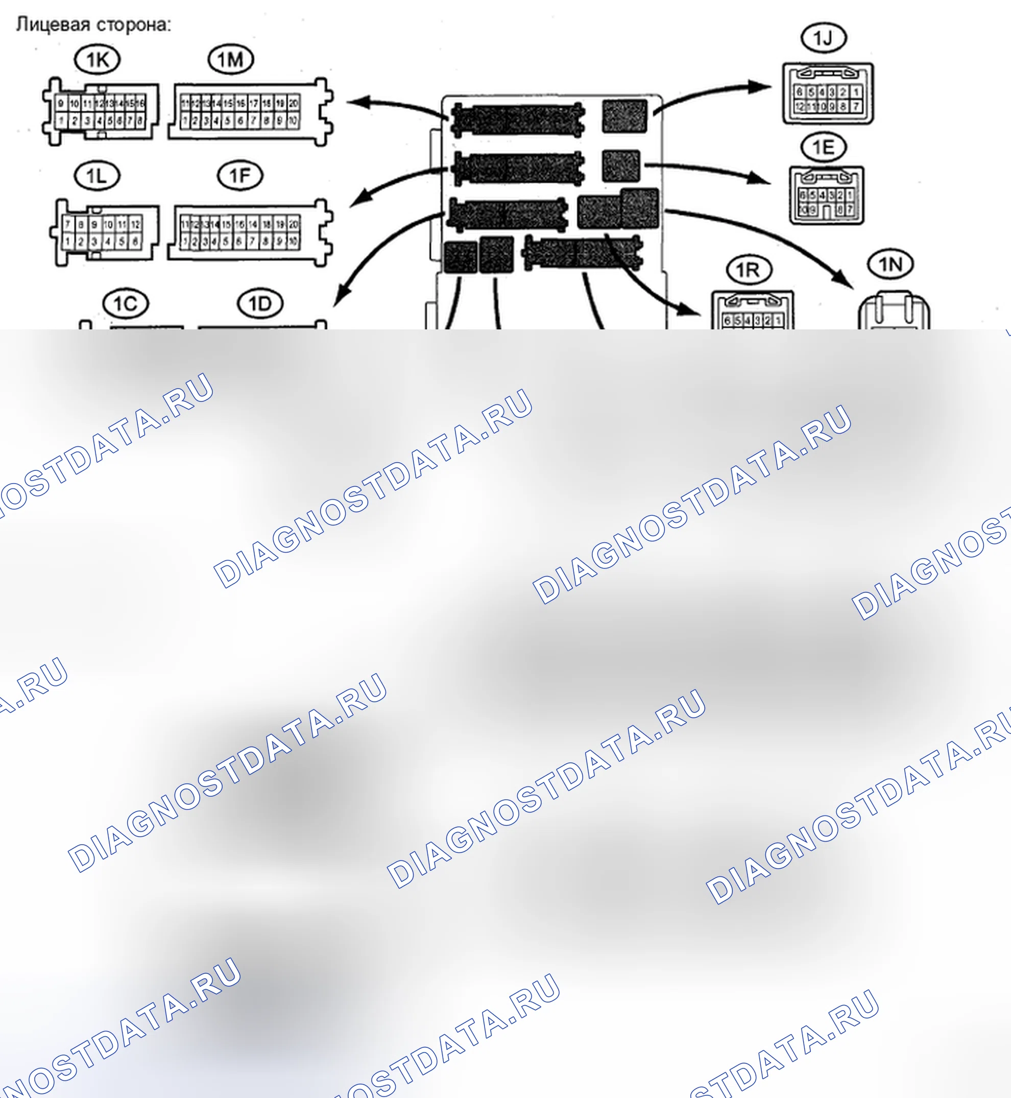 Рис. 162: КЛЕММЫ ЭБУ. Honda Accord IX