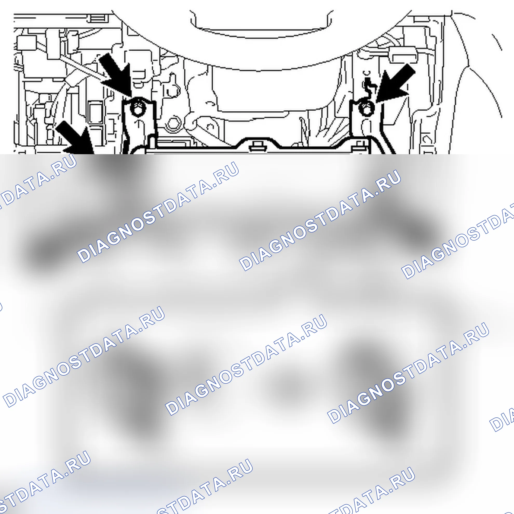 Рис. 128: ДЕМОНТАЖ. Toyota Land Cruiser 200 рестайлинг
