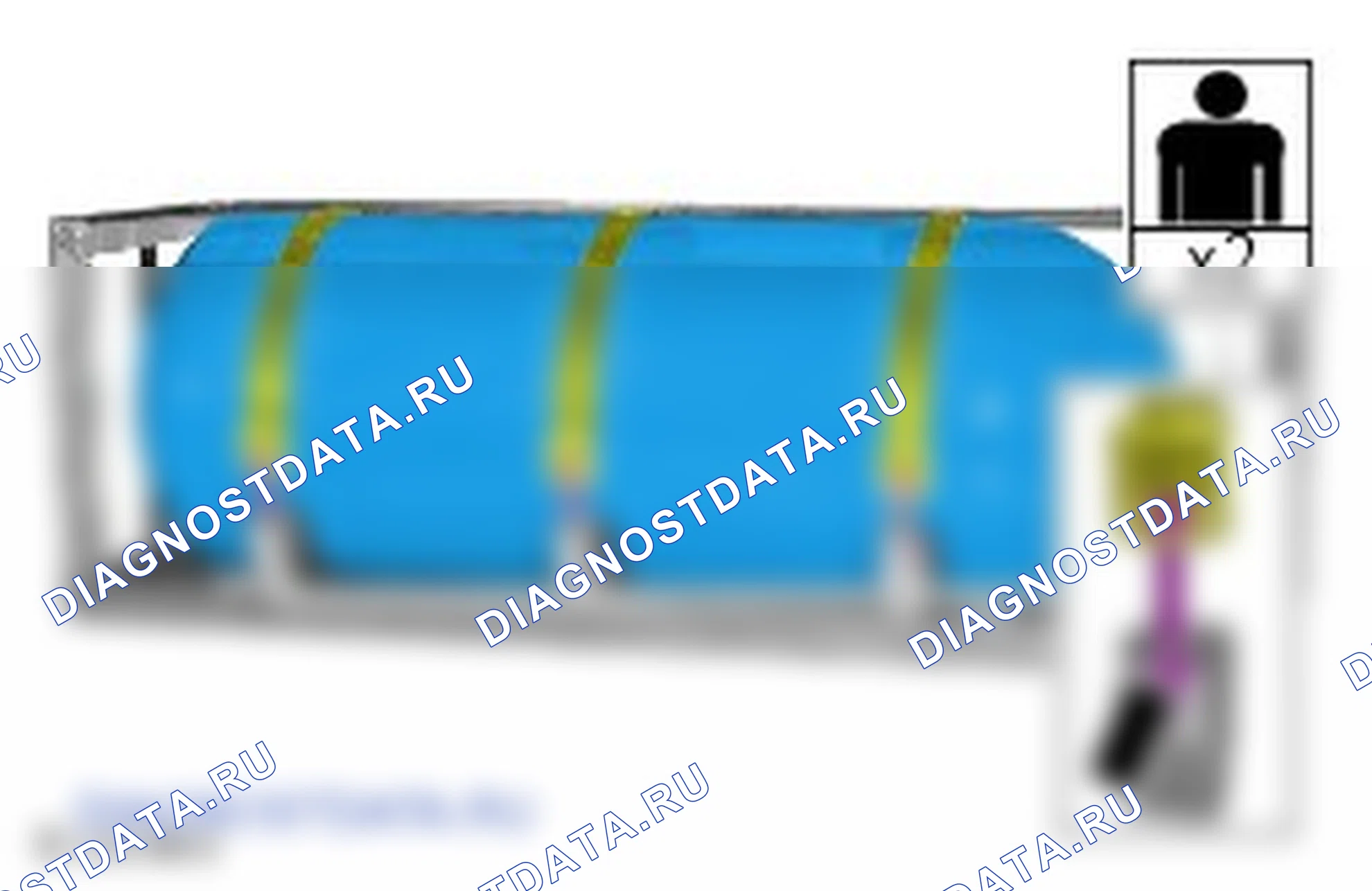 Как снять и установить цилиндрический газовый топливный бак, установленный в багажном отделении. Ford Transit VII