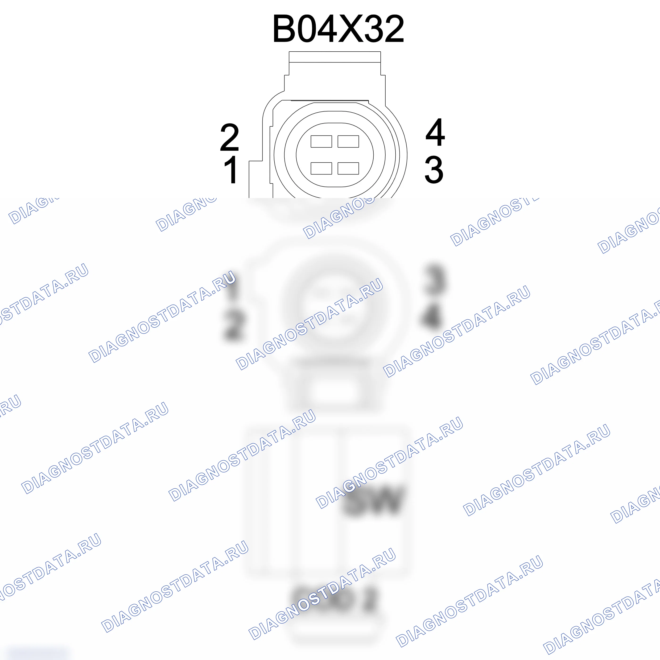 Распиновка разъёма 4H0 973 712 A — внешний вид и расположение контактов. Porsche 718 Cayman 982