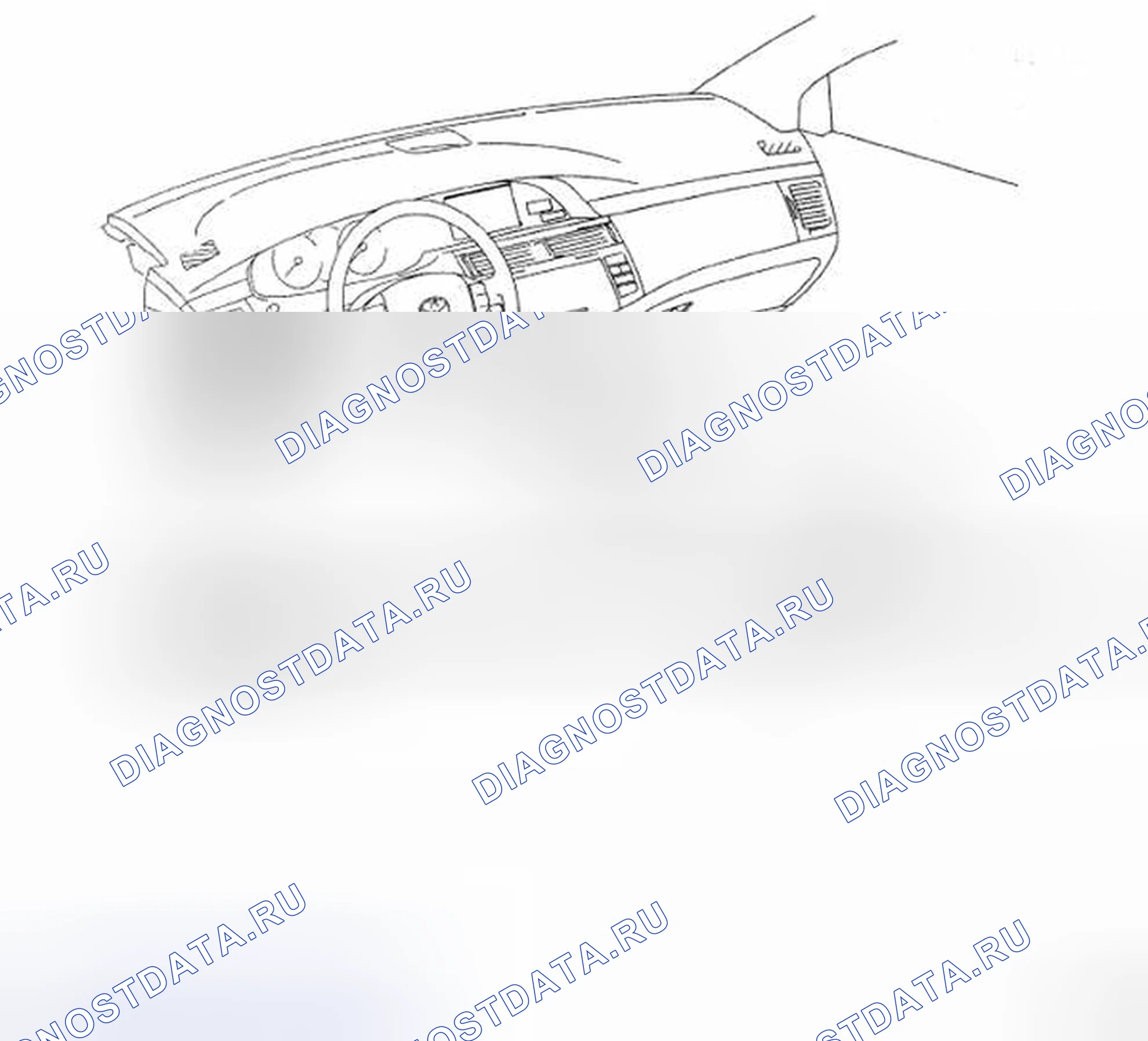 Рис. 131: РАСПОЛОЖЕНИЕ ДЕТАЛЕЙ. Toyota Avalon XX30 рестайлинг