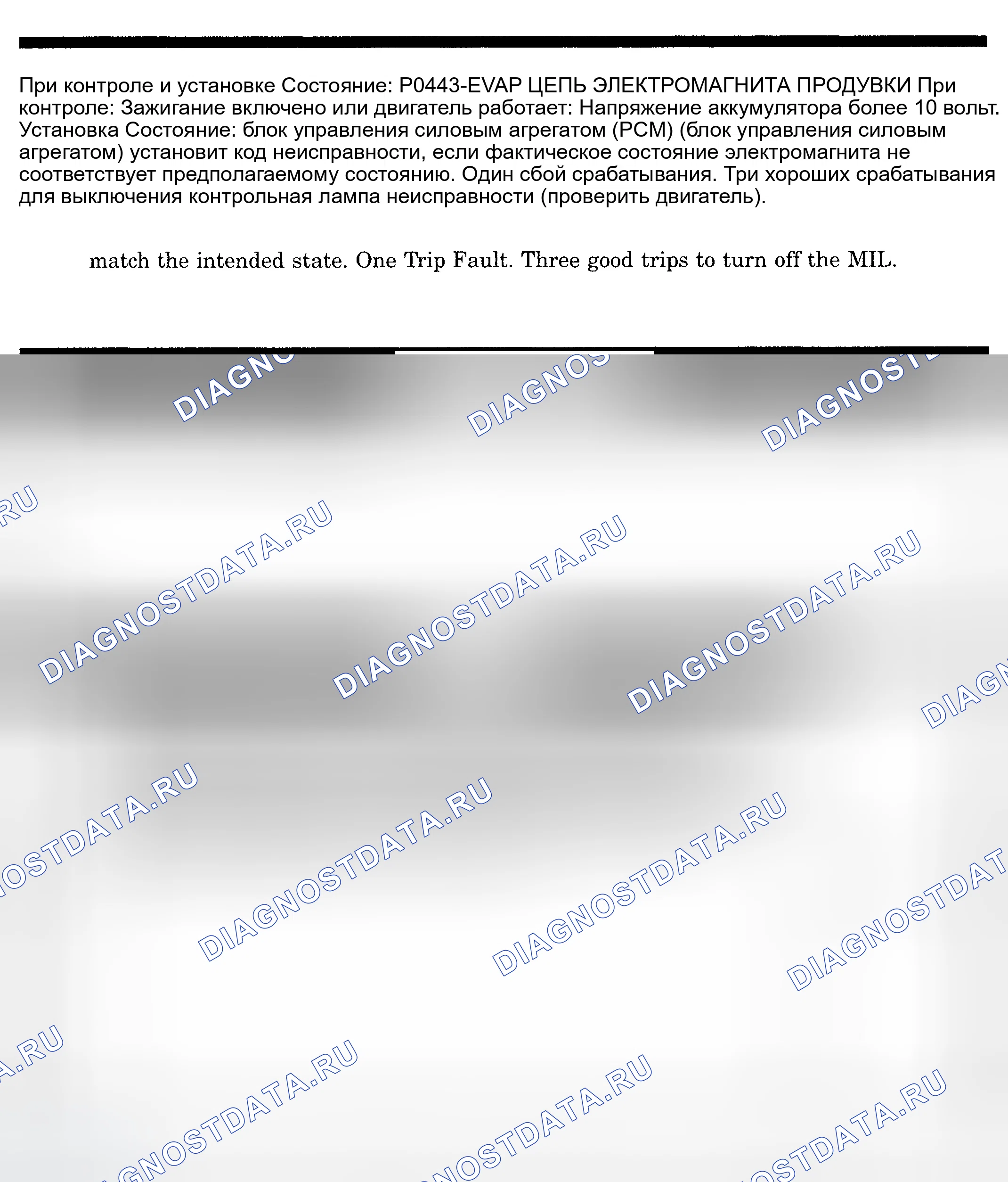 Рис. 543: расшифровка кода ошибки P0443: ЦЕПЬ СОЛЕНОИДА ПРОДУВКИ EVAP. Dodge Pickup R3500 
