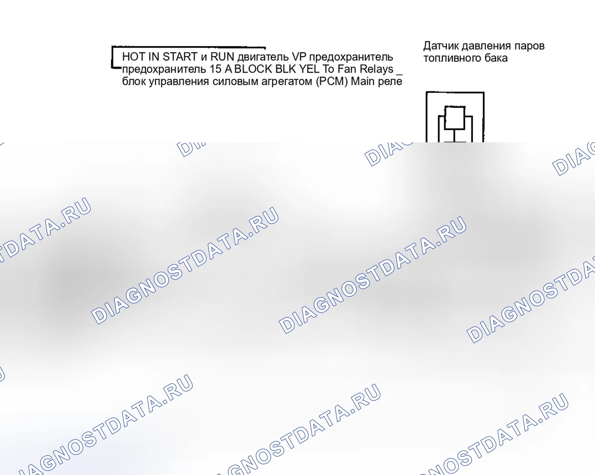 Рис. 12: расшифровка кода ошибки P0440: НЕИСПРАВНОСТЬ СИСТЕМЫ EVAP. Isuzu Amigo II