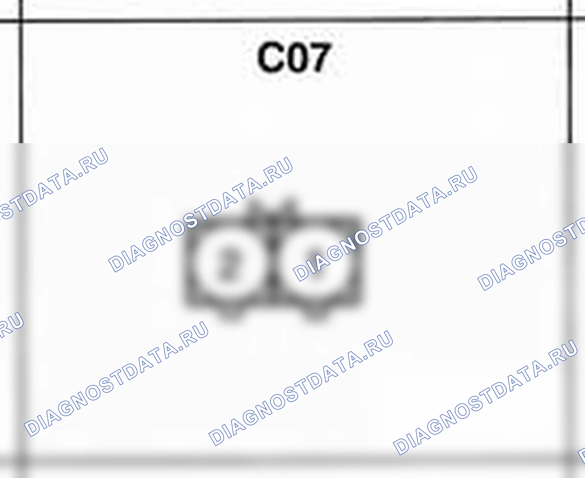 Распиновка разъёма C07 — жгута управления. Hyundai Atos MX