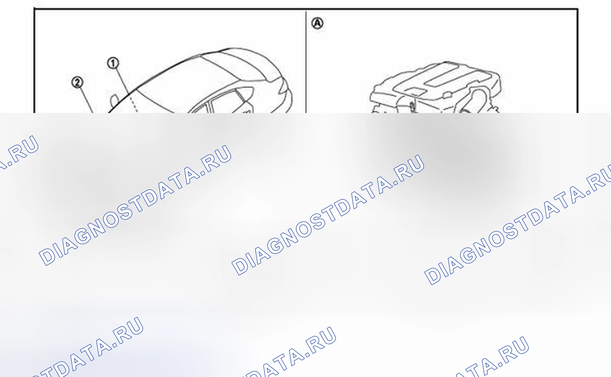 Рис. 21: VQ37VHR: Расположение компонентов. Infiniti Q70 I рестайлинг