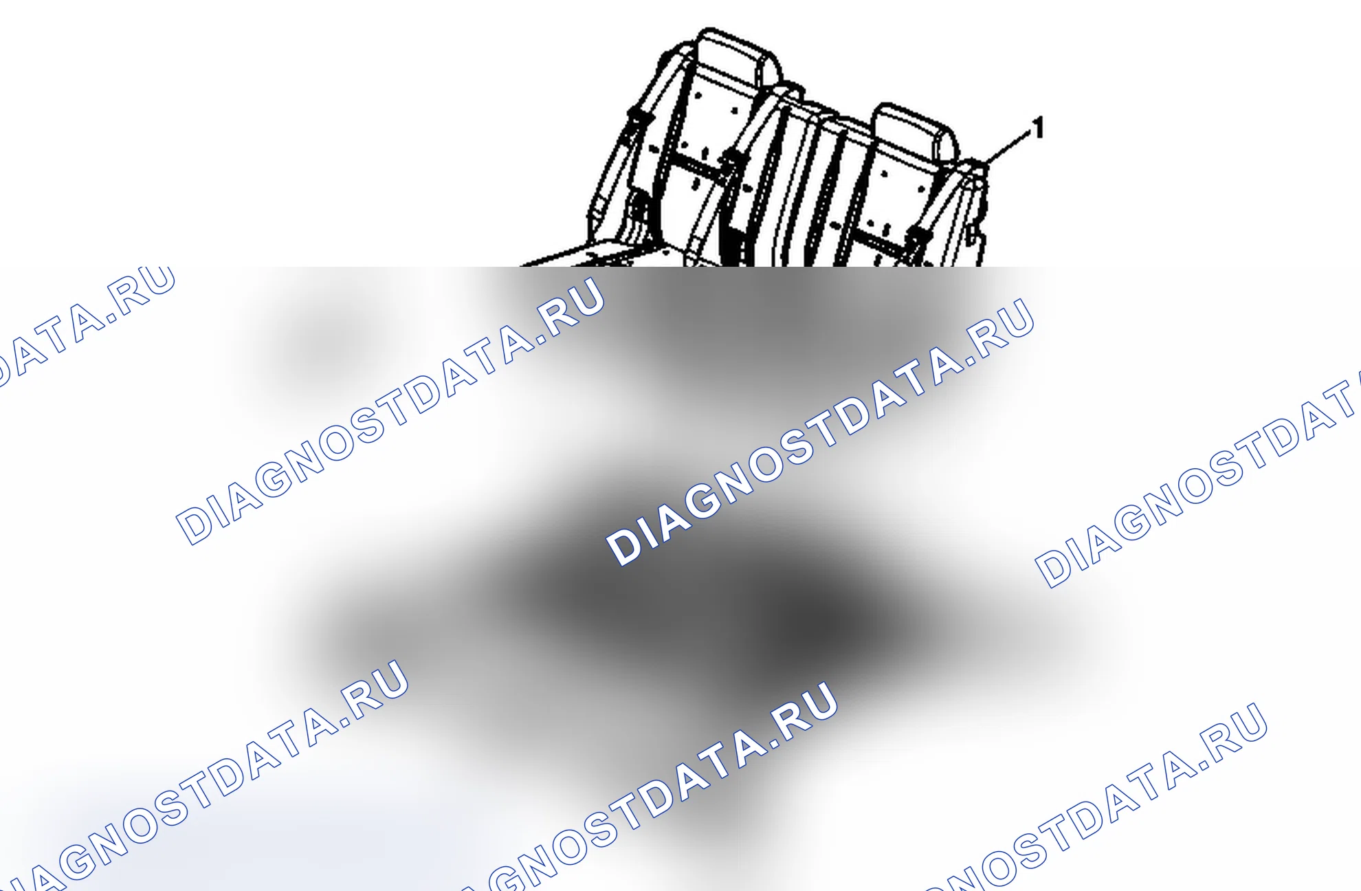 Рис. 81: Замена заднего сиденья № 2 (Tahoe/Yukon/Escalade). Chevrolet Tahoe III