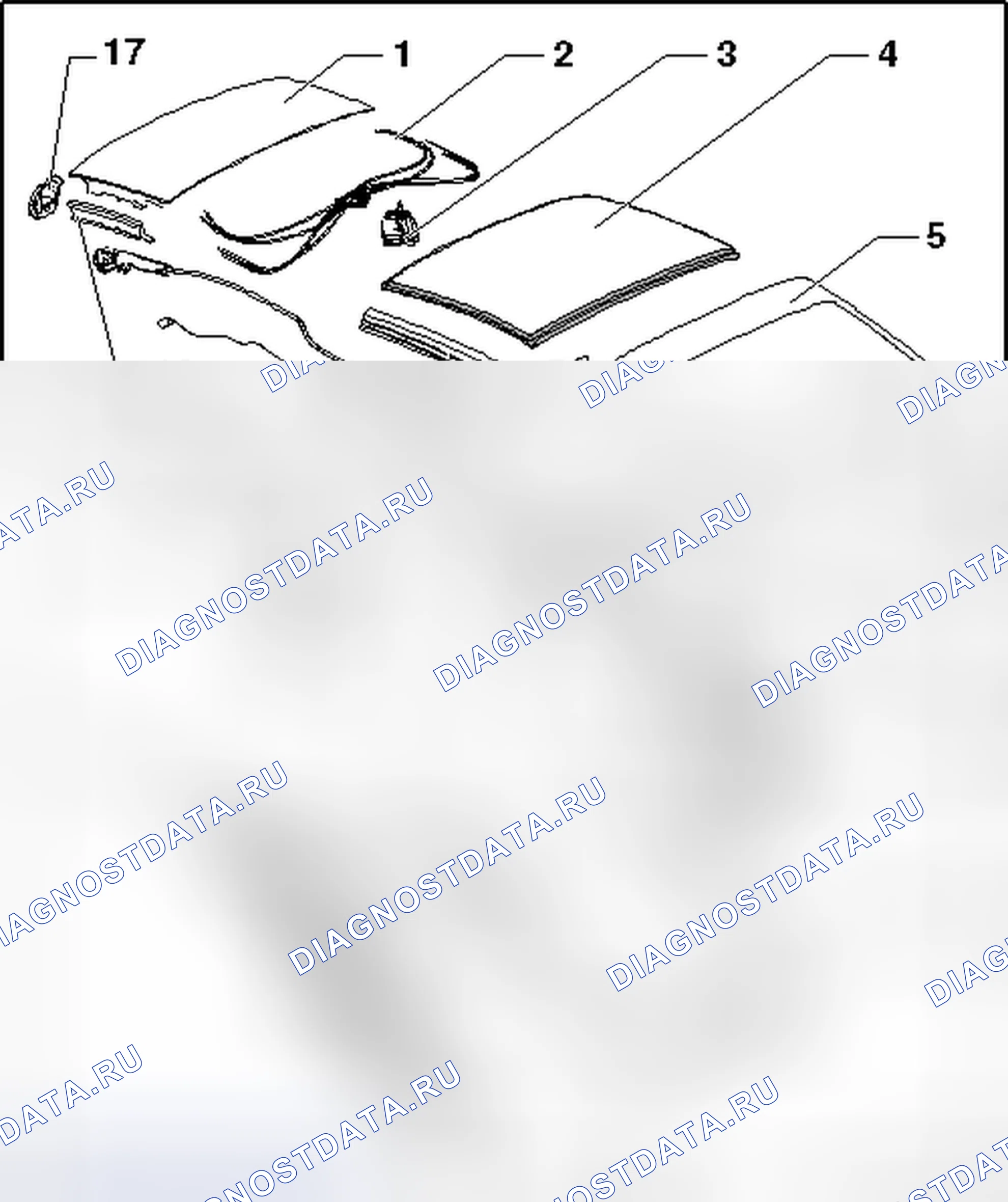 Рис. 38: ОБЗОР СБОРКИ КРЫШИ CSC. Volkswagen Eos I