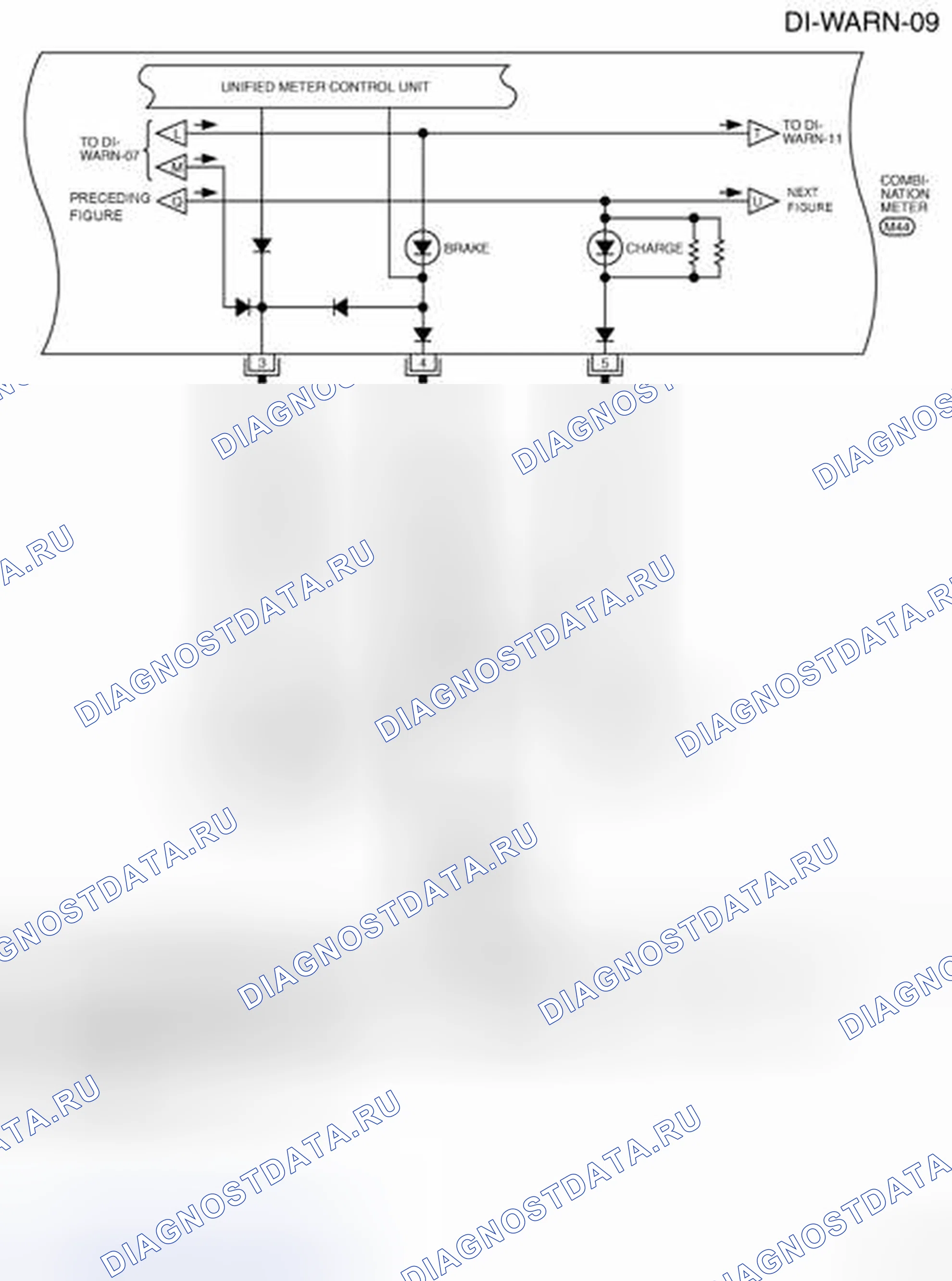Рис. 172: электросхема - зажигание с распределителем-WARN-09 (модели 2WD). Nissan X-Trail I