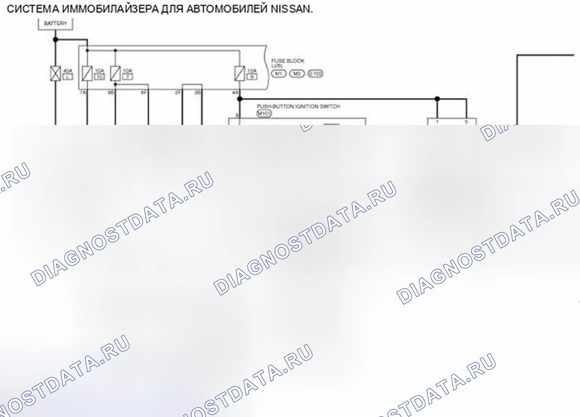 Рис. 195: электросхема. Nissan Murano Z51 рестайлинг 2