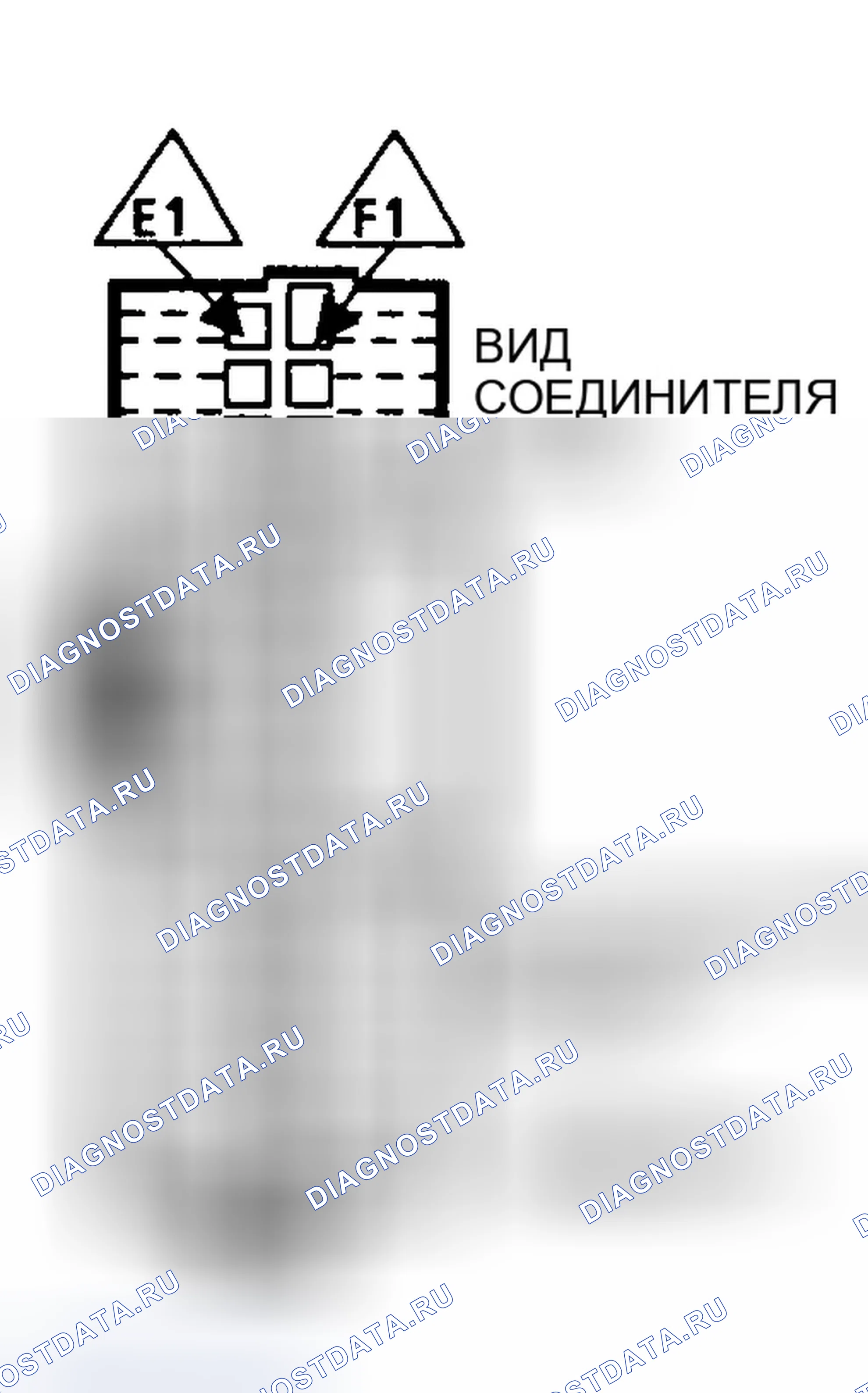 Рис. 76: Разъем блок управления силовым агрегатом (PCM) (блок управления силовым агрегатом) E-F (4 из 4) (серия 5.7L " G " и " P " с A / T). GMC Yukon I